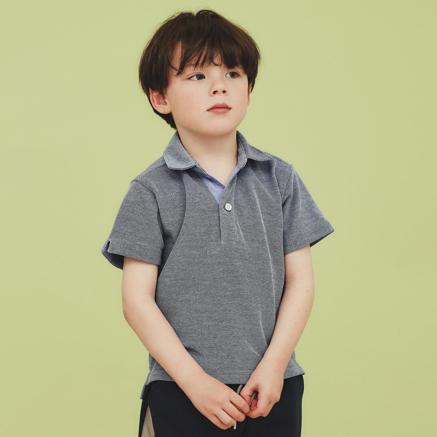 THE SHOP TK「【110-150】カノコポロシャツ/洗濯機OK・パパとおそろい」|Tシャツ・カットソー|