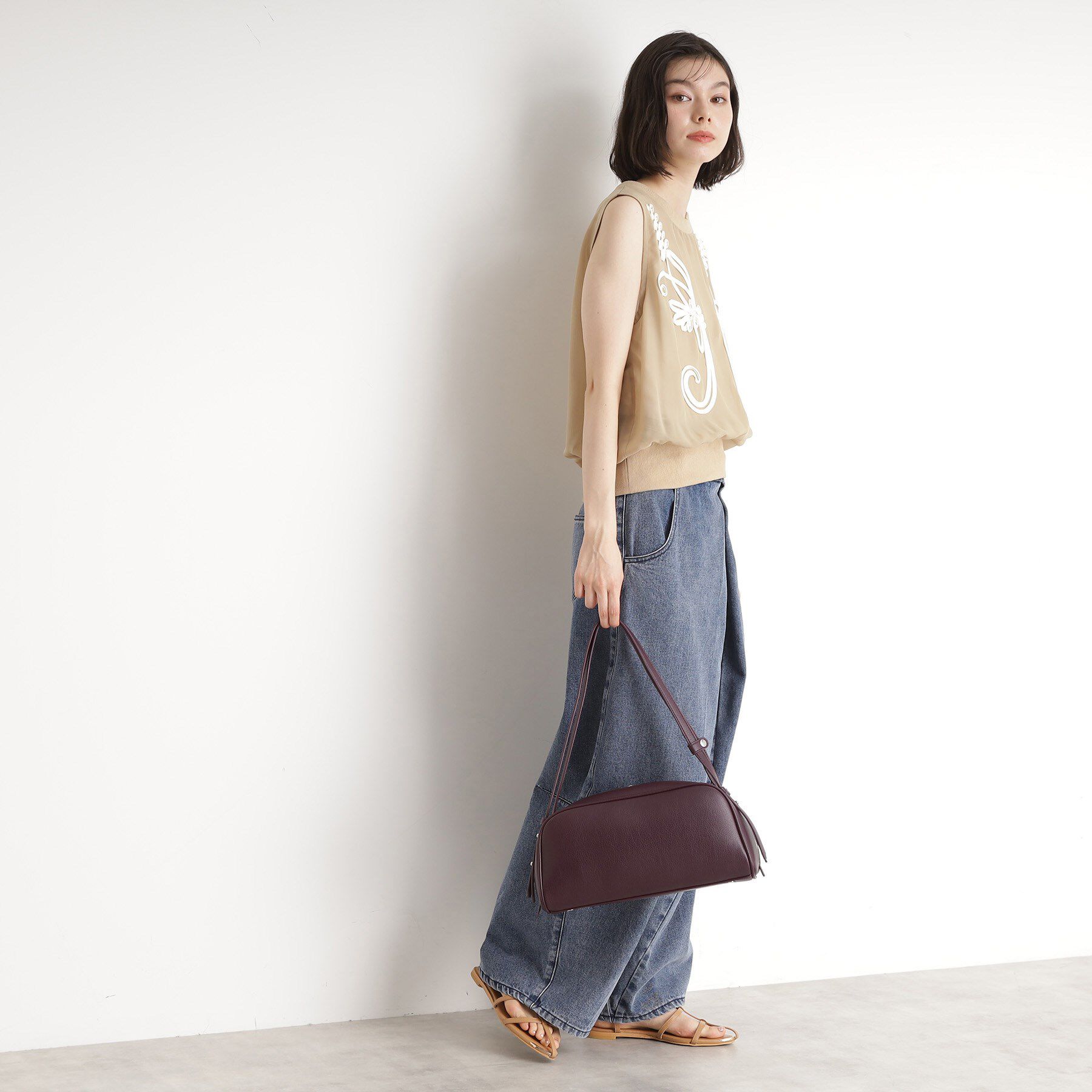 THE SHOP TK「スクエアワイドトートバッグ」|トートバッグ|