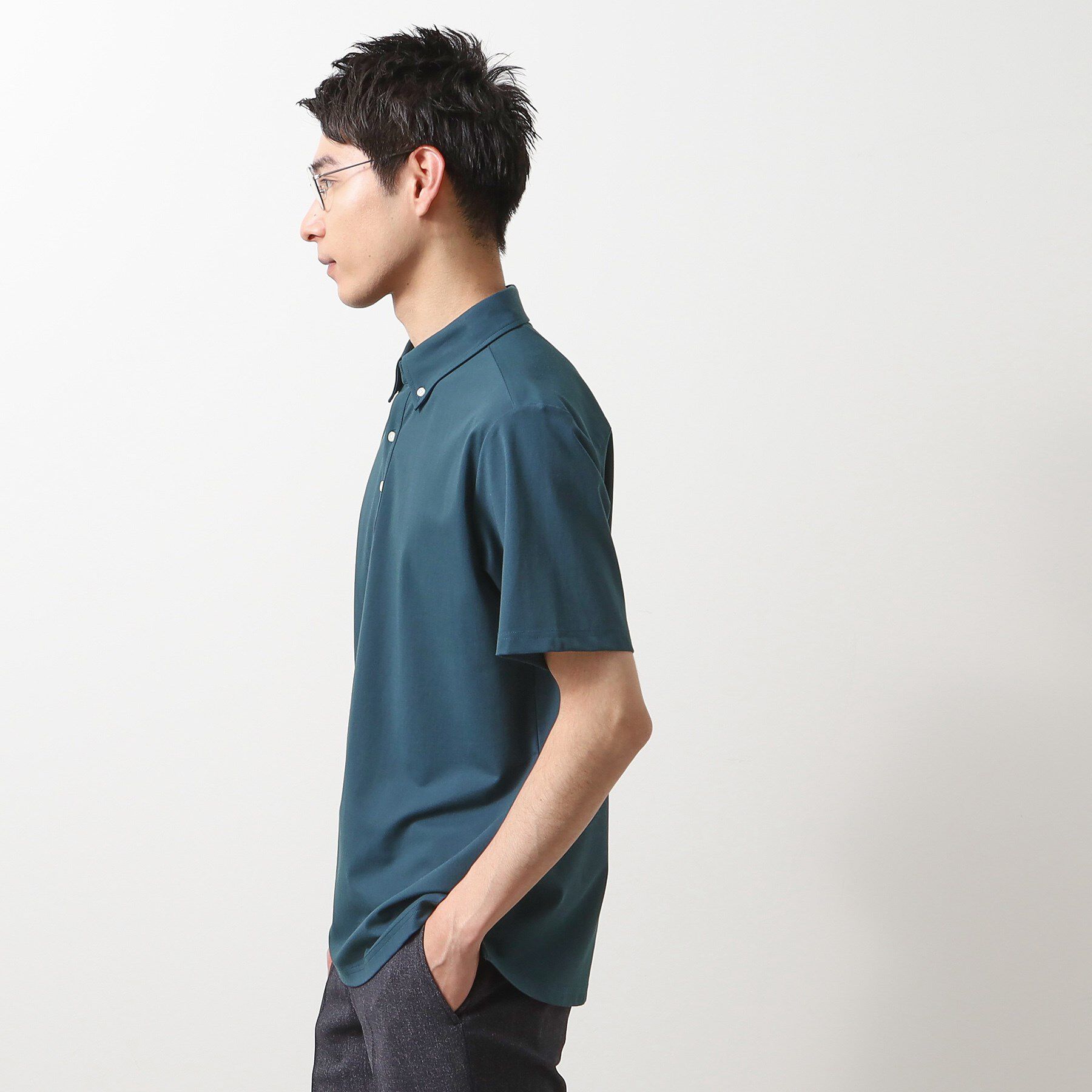 THE SHOP TK「アイスカノコポロシャツ 接触冷感/ビジネス対応」|ポロシャツ|