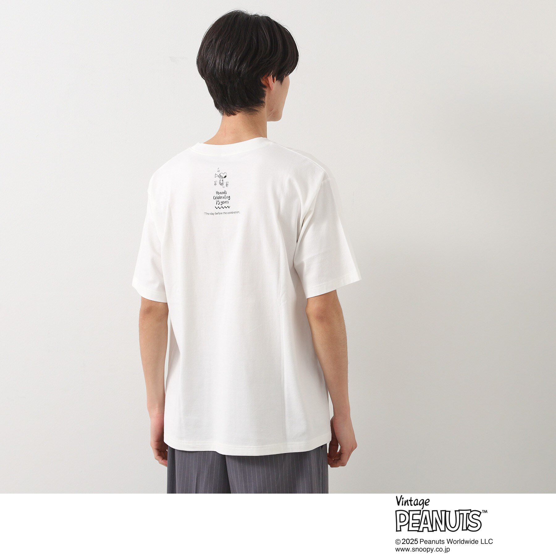 THE SHOP TK「75周年PEANUTSデザイン半袖Tシャツ」|Tシャツ・カットソー|