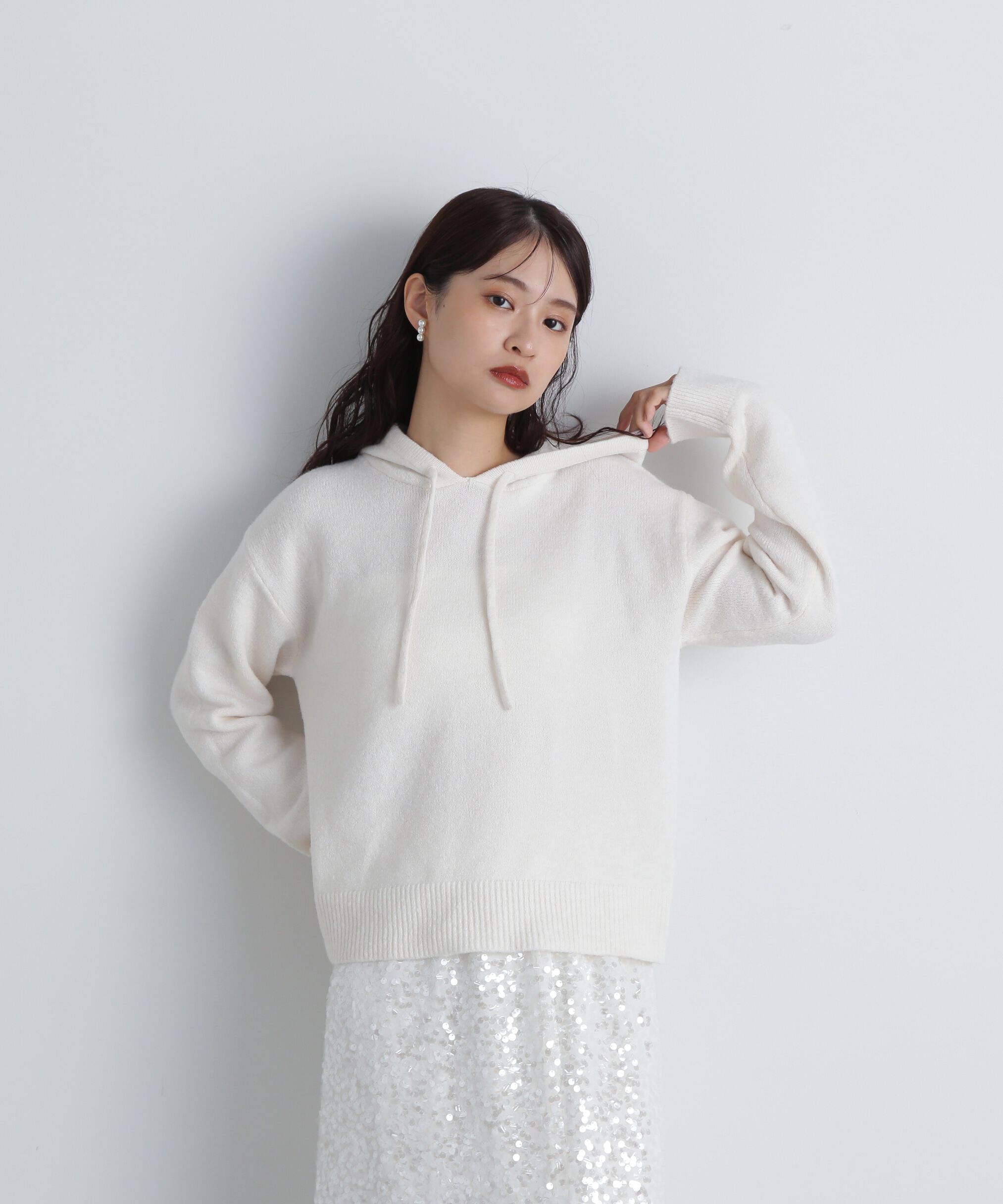  「ニットパーカー」|ニット・セーター|