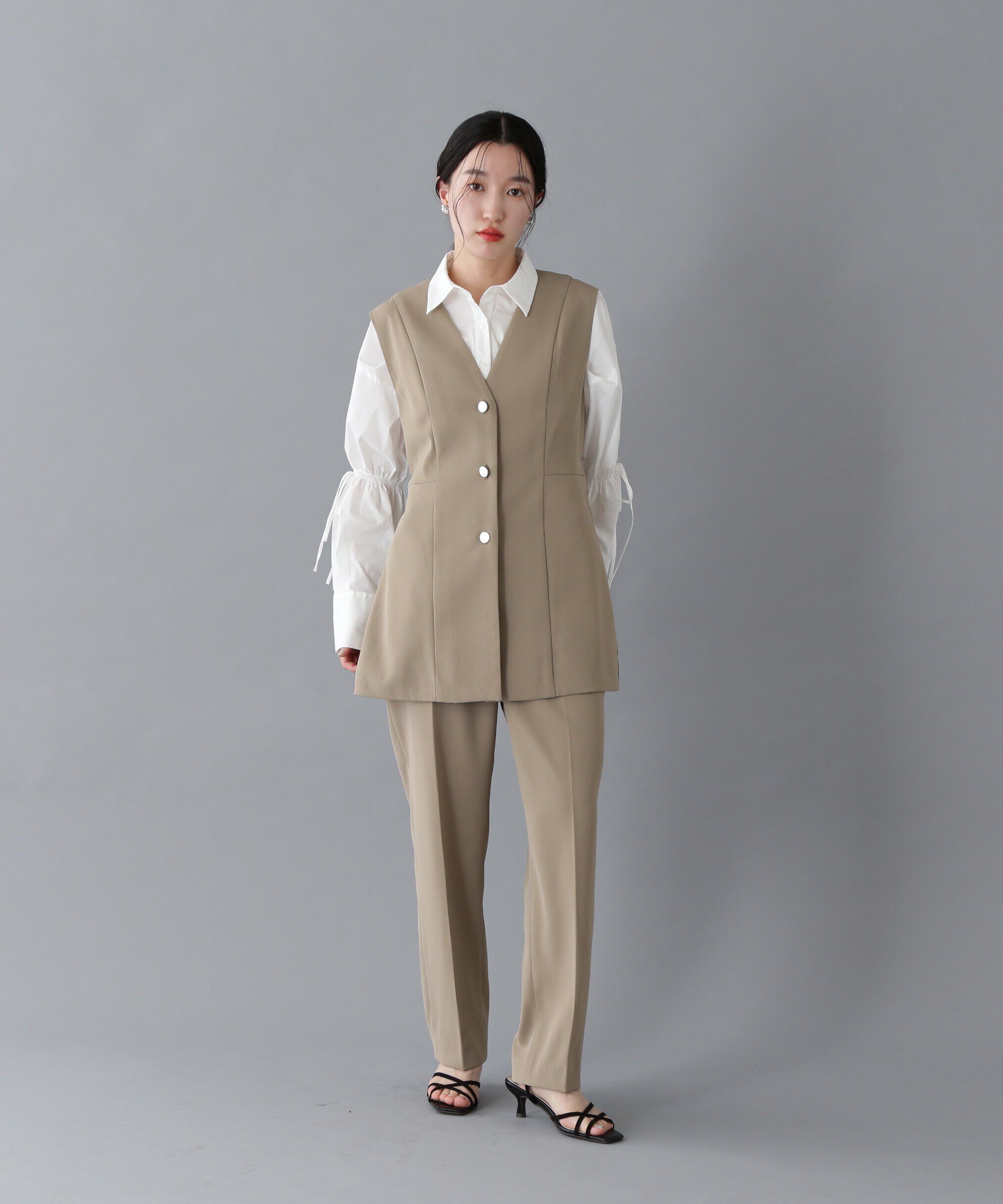  「ウエストシャーリングロングシャツ」|シャツ・ブラウス|