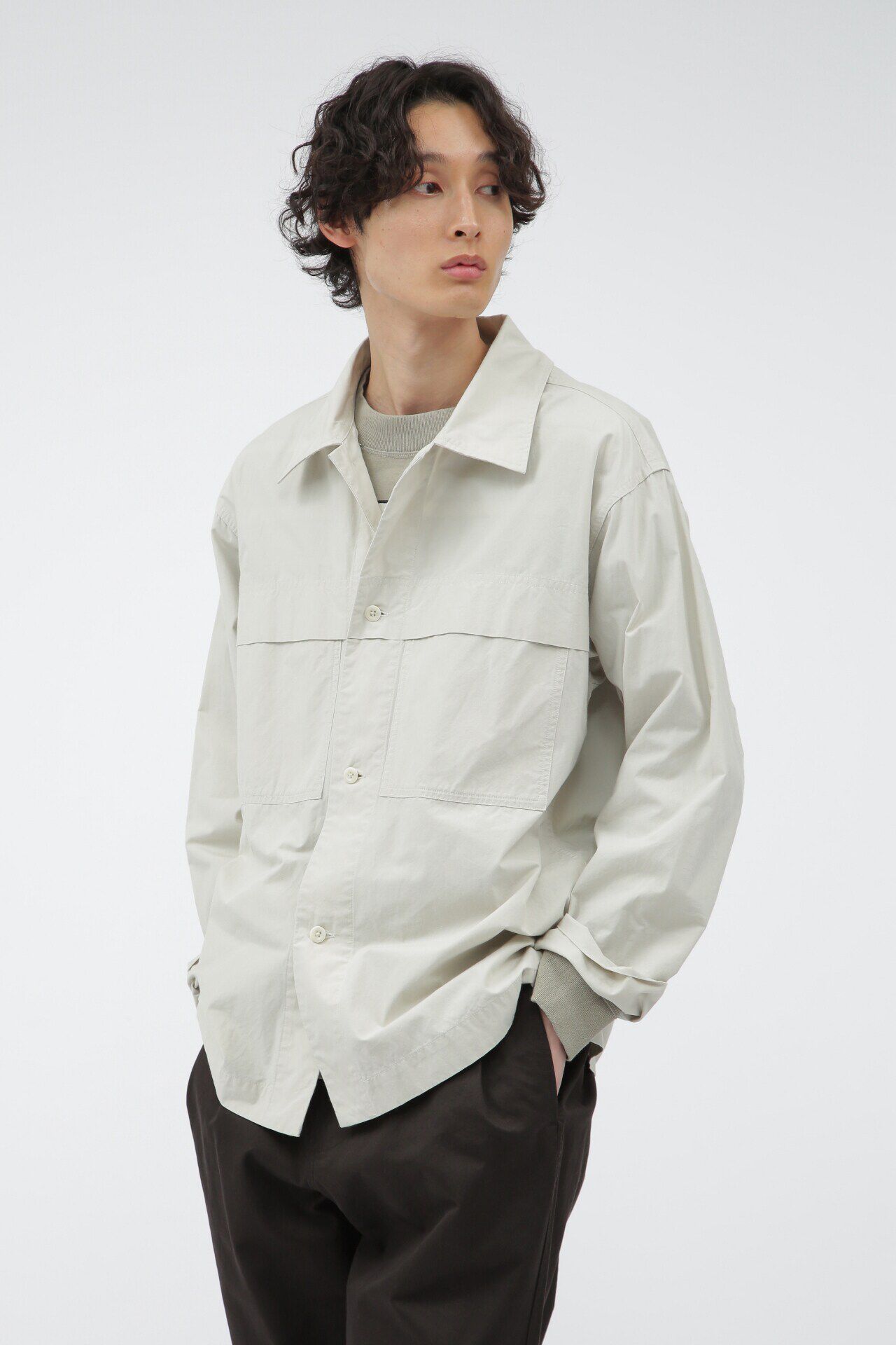 MHL.「ORGANIC COTTON PLAINWEAVE」|シャツ・ブラウス|ECRU2