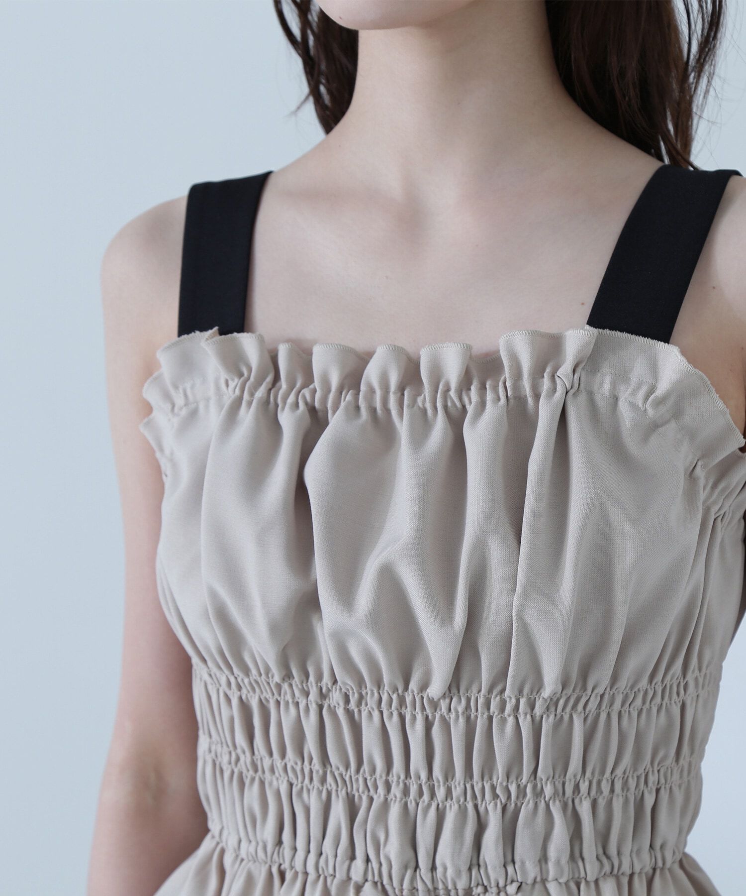  「シャーリングビスチェ」|シャツ・ブラウス|