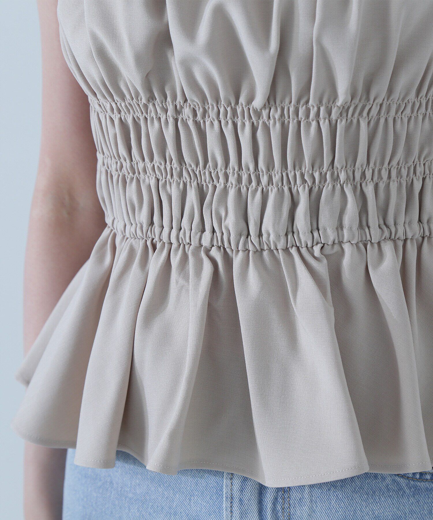  「シャーリングビスチェ」|シャツ・ブラウス|