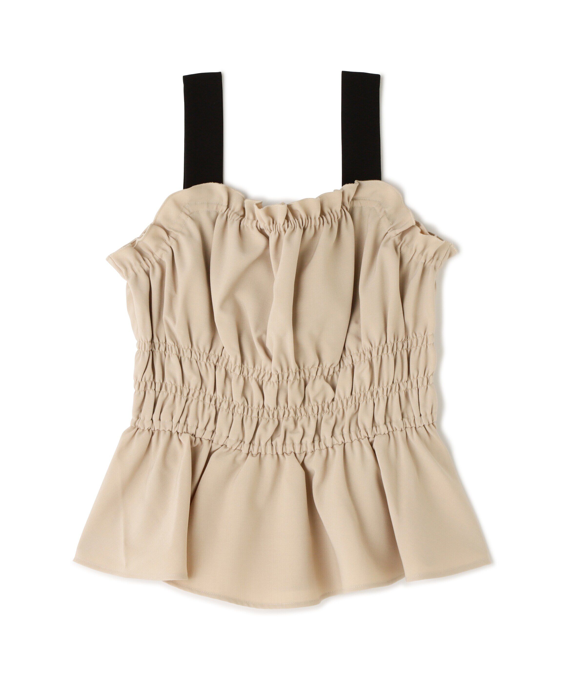  「シャーリングビスチェ」|シャツ・ブラウス|