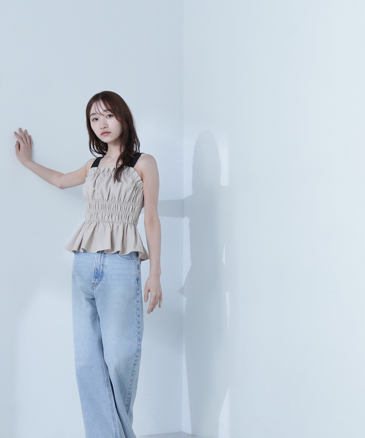  「シャーリングビスチェ」|シャツ・ブラウス|