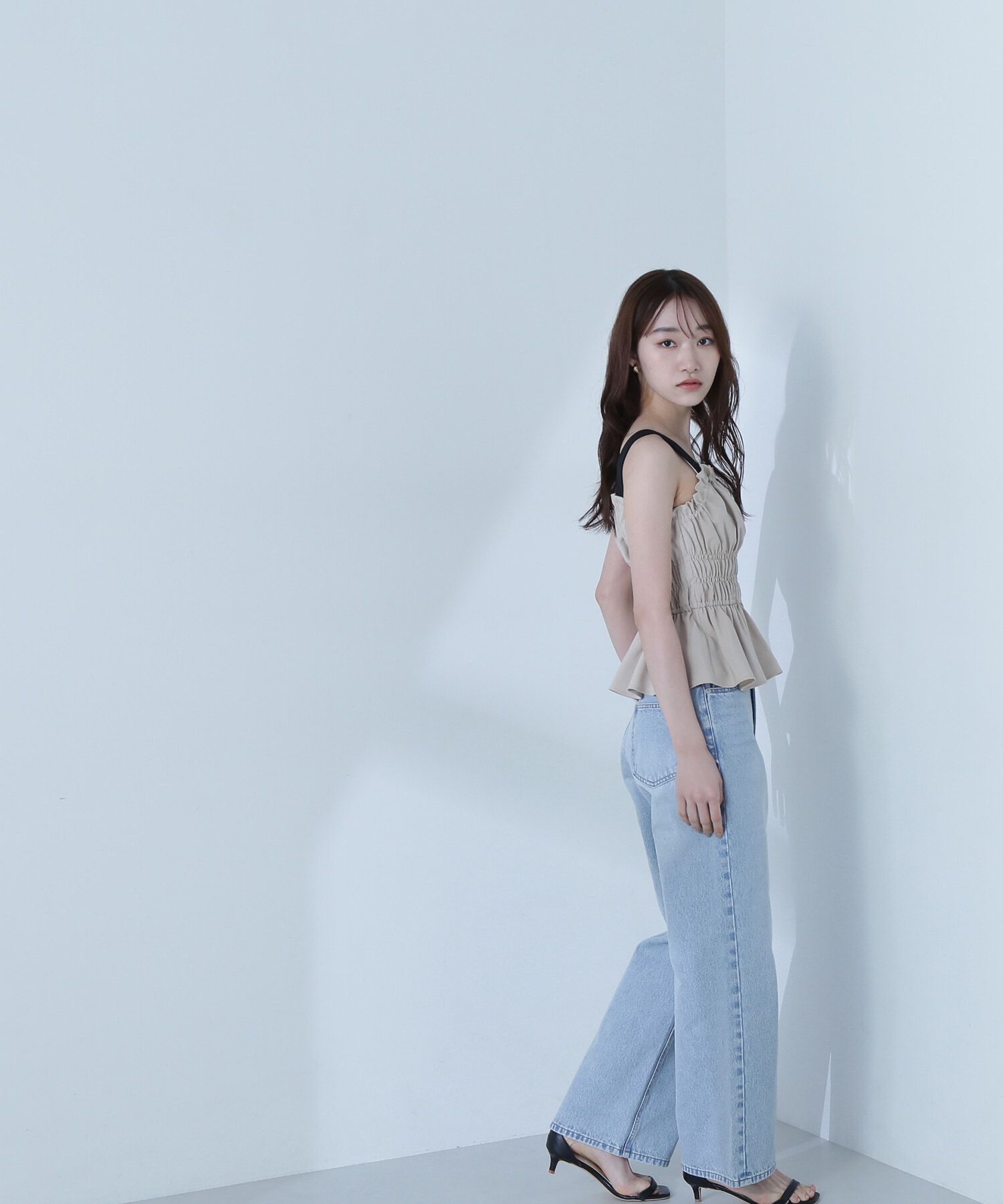  「シャーリングビスチェ」|シャツ・ブラウス|