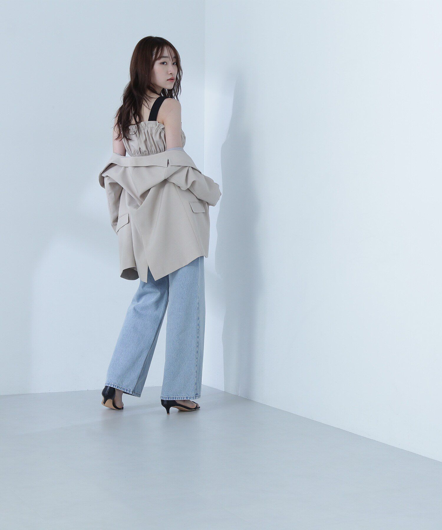  「シャーリングビスチェ」|シャツ・ブラウス|