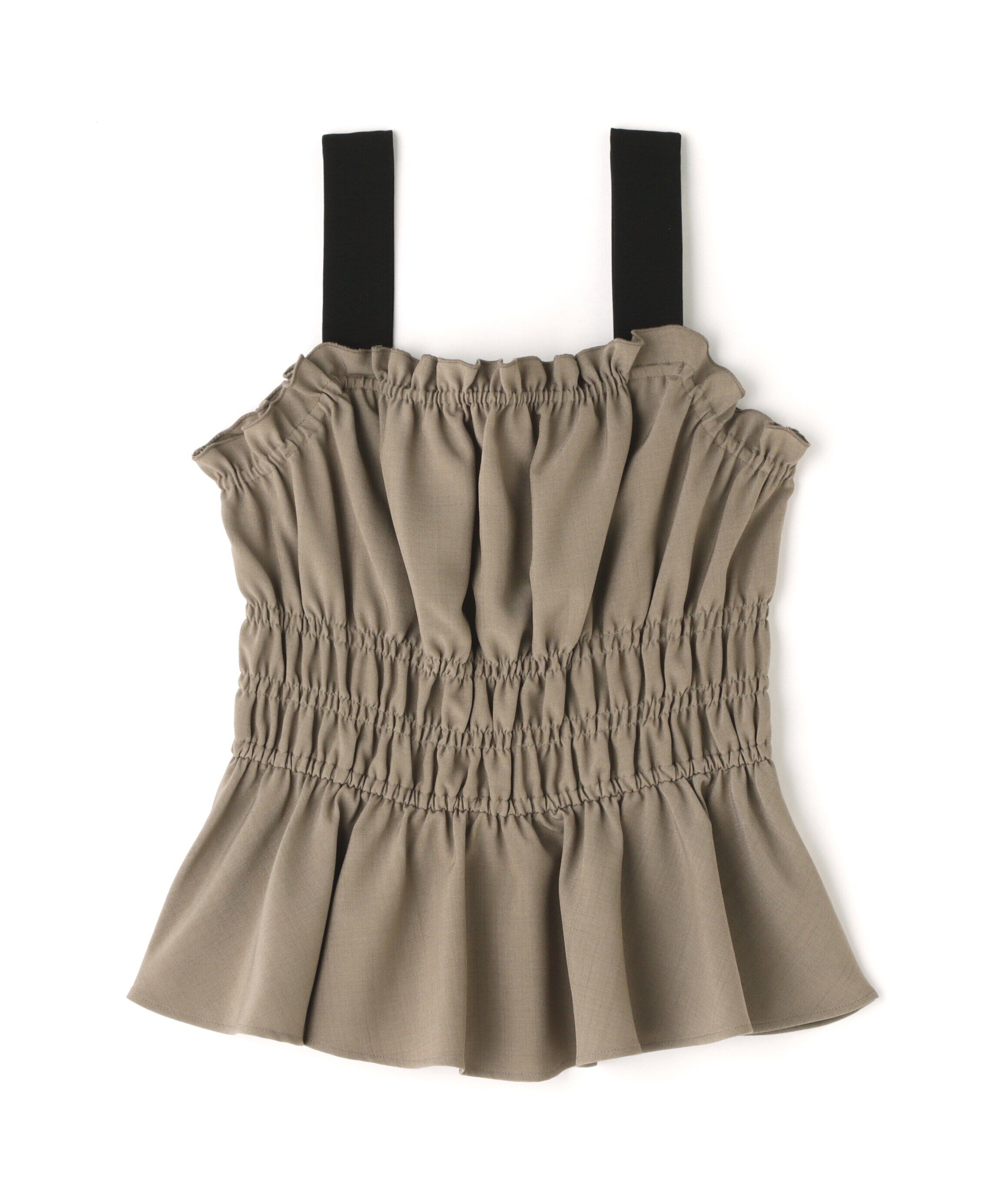  「シャーリングビスチェ」|シャツ・ブラウス|