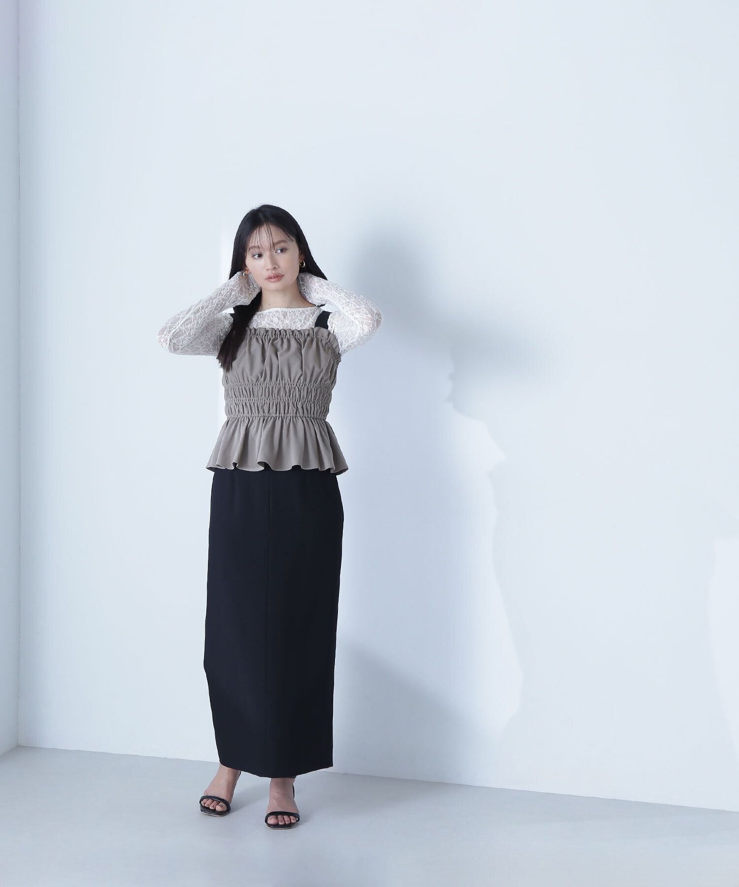  「シャーリングビスチェ」|シャツ・ブラウス|