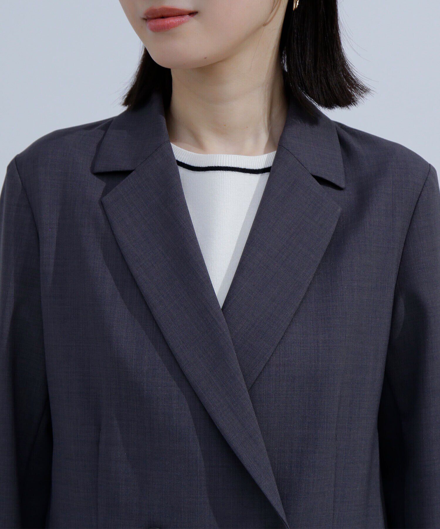  「リネンライク SETUP ダブルブレストジャケット」|その他|