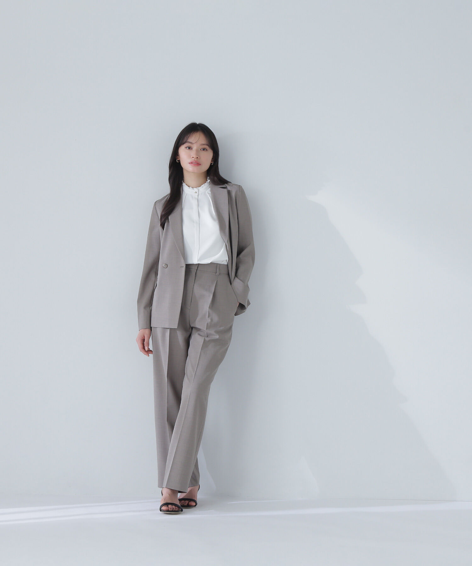  「リネンライク SETUP ダブルブレストジャケット」|その他|