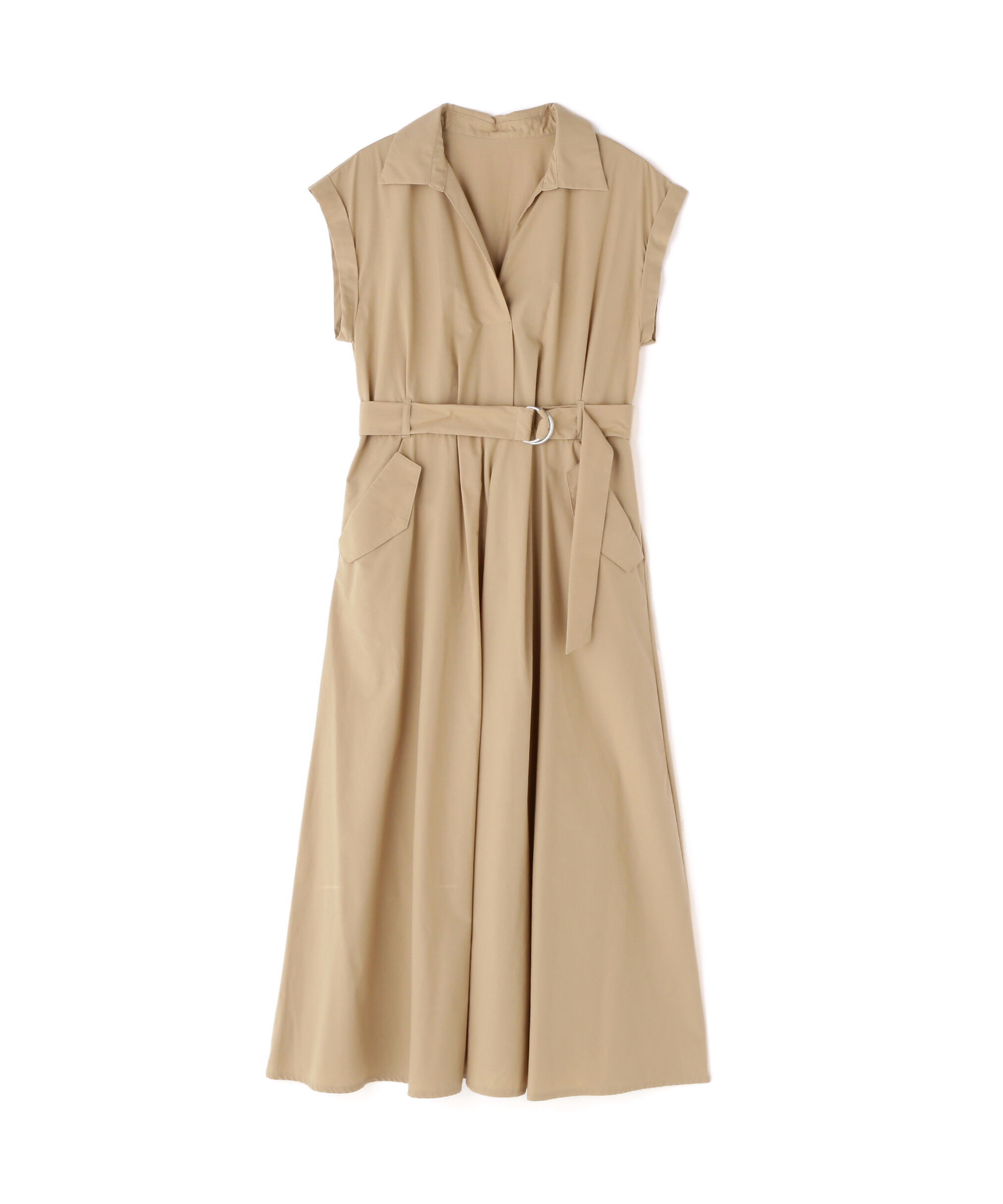  「ベルテッドポケットシャツワンピース」|ワンピース|