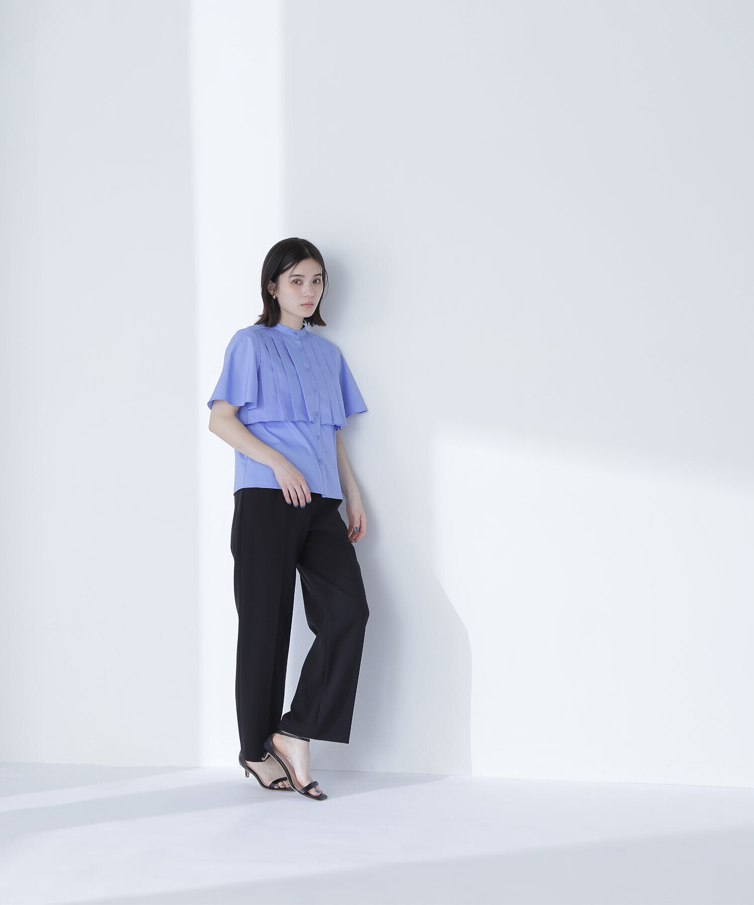  「ヨークプリーツブラウス」|シャツ・ブラウス|