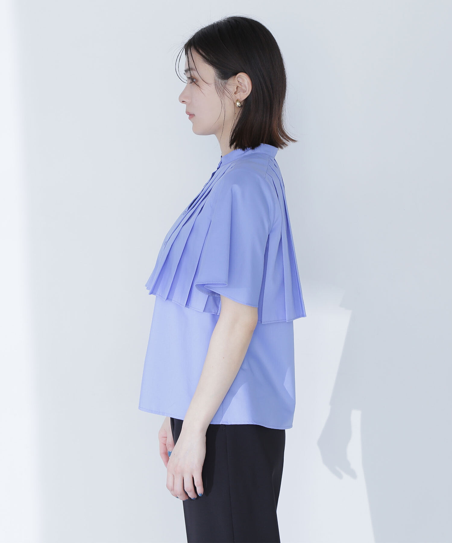  「ヨークプリーツブラウス」|シャツ・ブラウス|