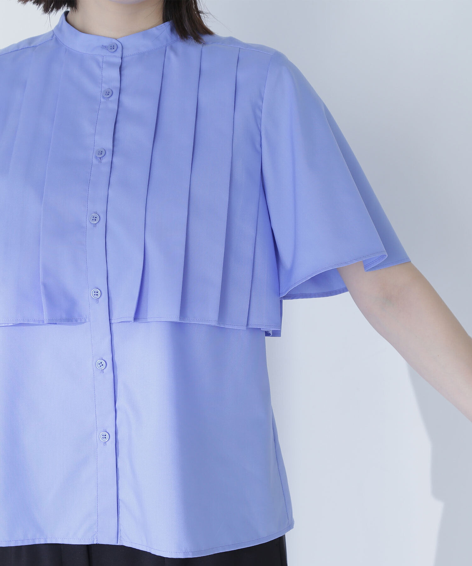  「ヨークプリーツブラウス」|シャツ・ブラウス|