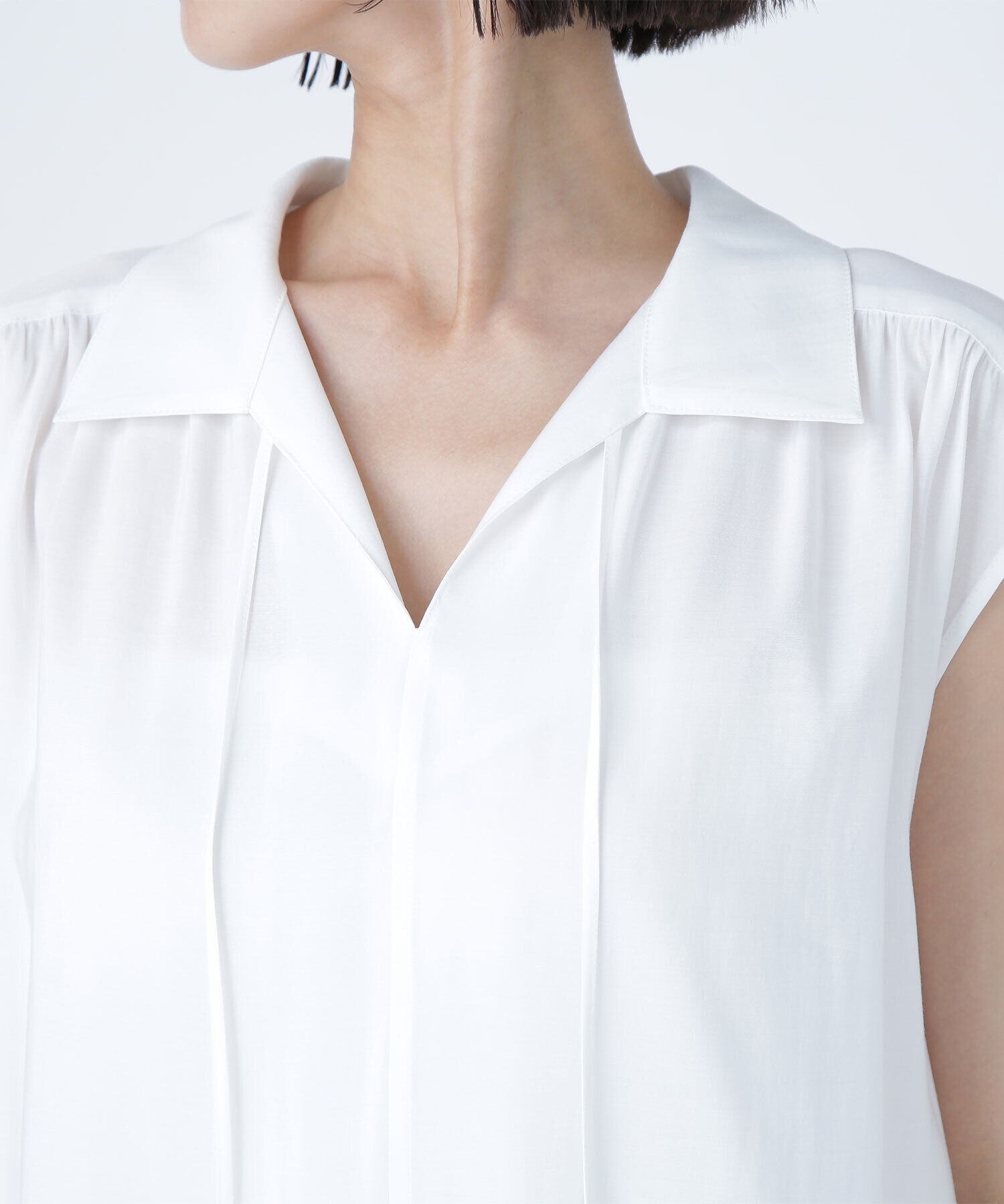  「ナローリボンスキッパーブラウス」|シャツ・ブラウス|