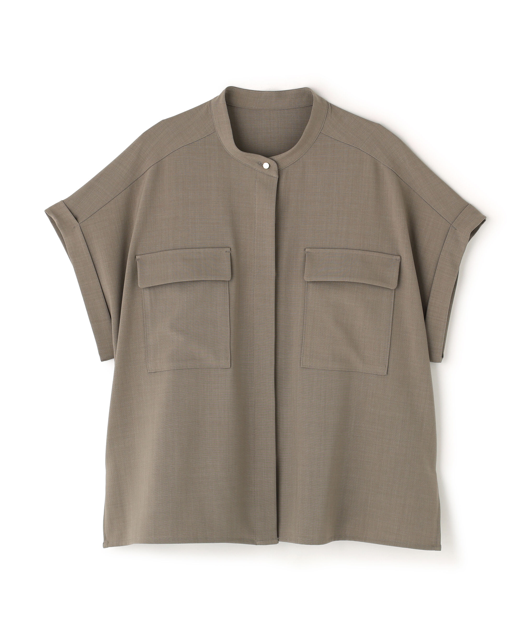  「ドライタッチダブルポケットブラウス」|シャツ・ブラウス|