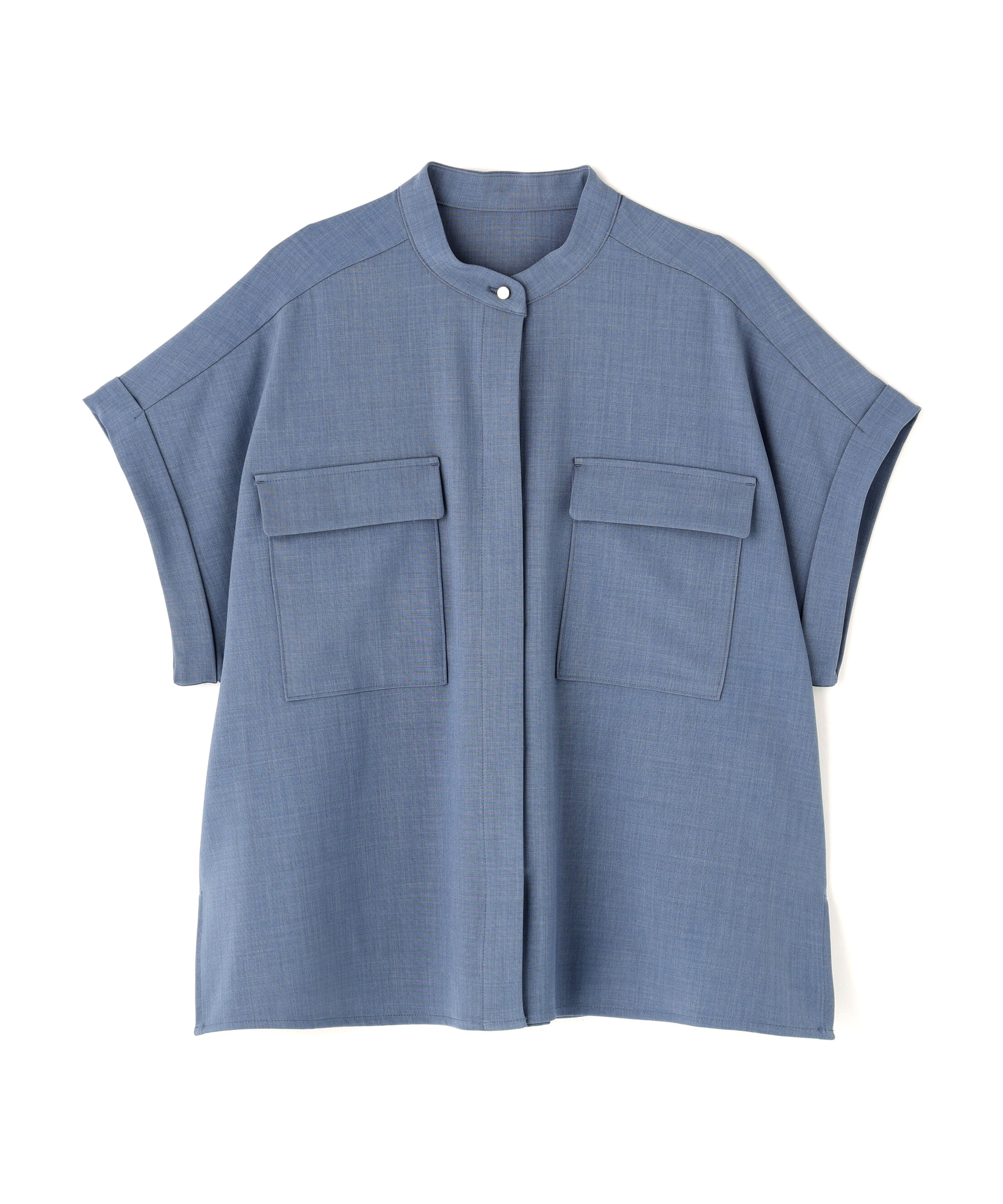  「ドライタッチダブルポケットブラウス」|シャツ・ブラウス|