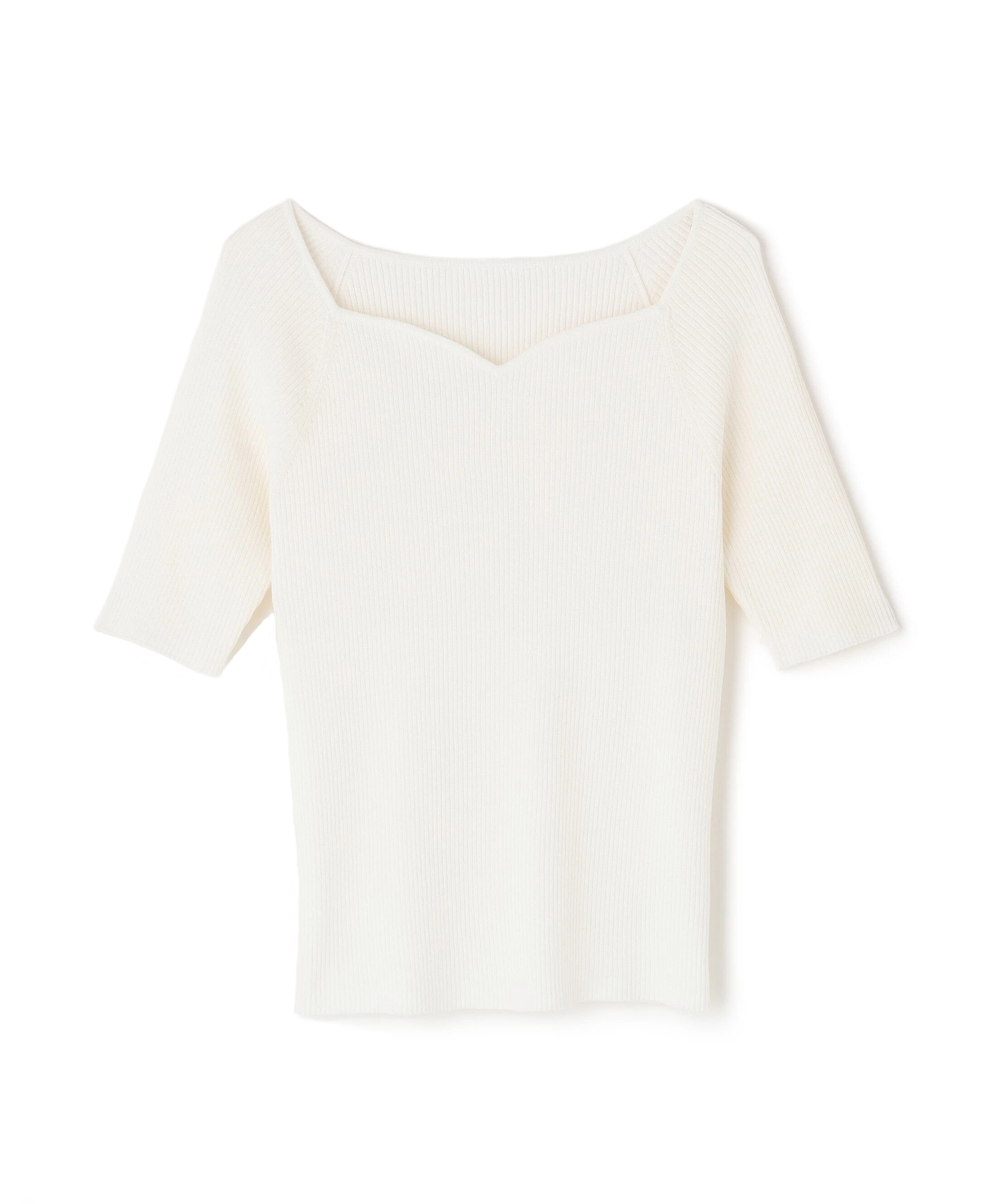  「ラグランハートネックニット」|ニット・セーター|