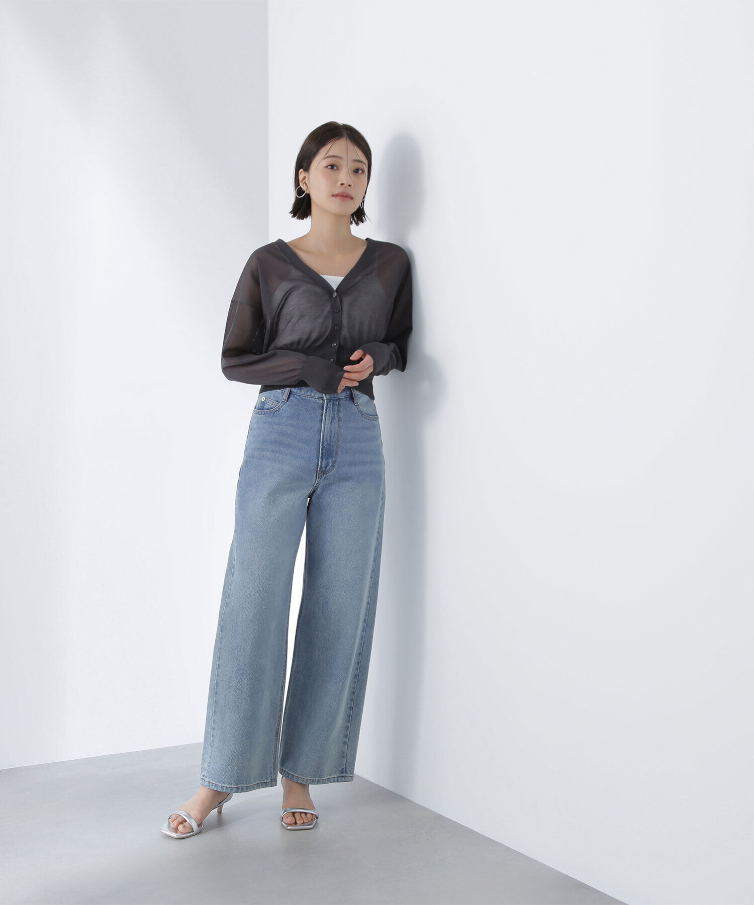  「ベーシックシアーカーディガン」|ニット・セーター|