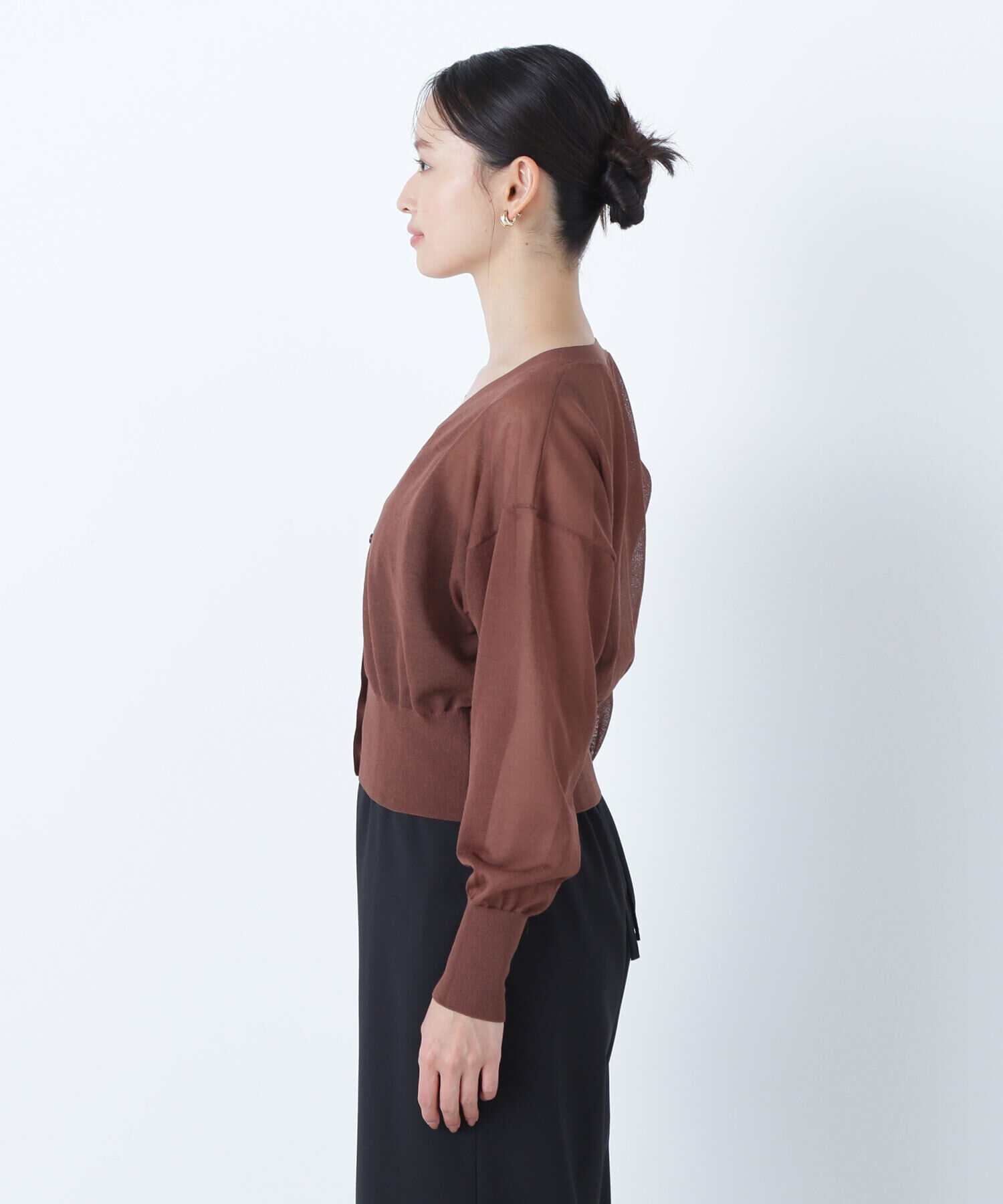  「ベーシックシアーカーディガン」|ニット・セーター|