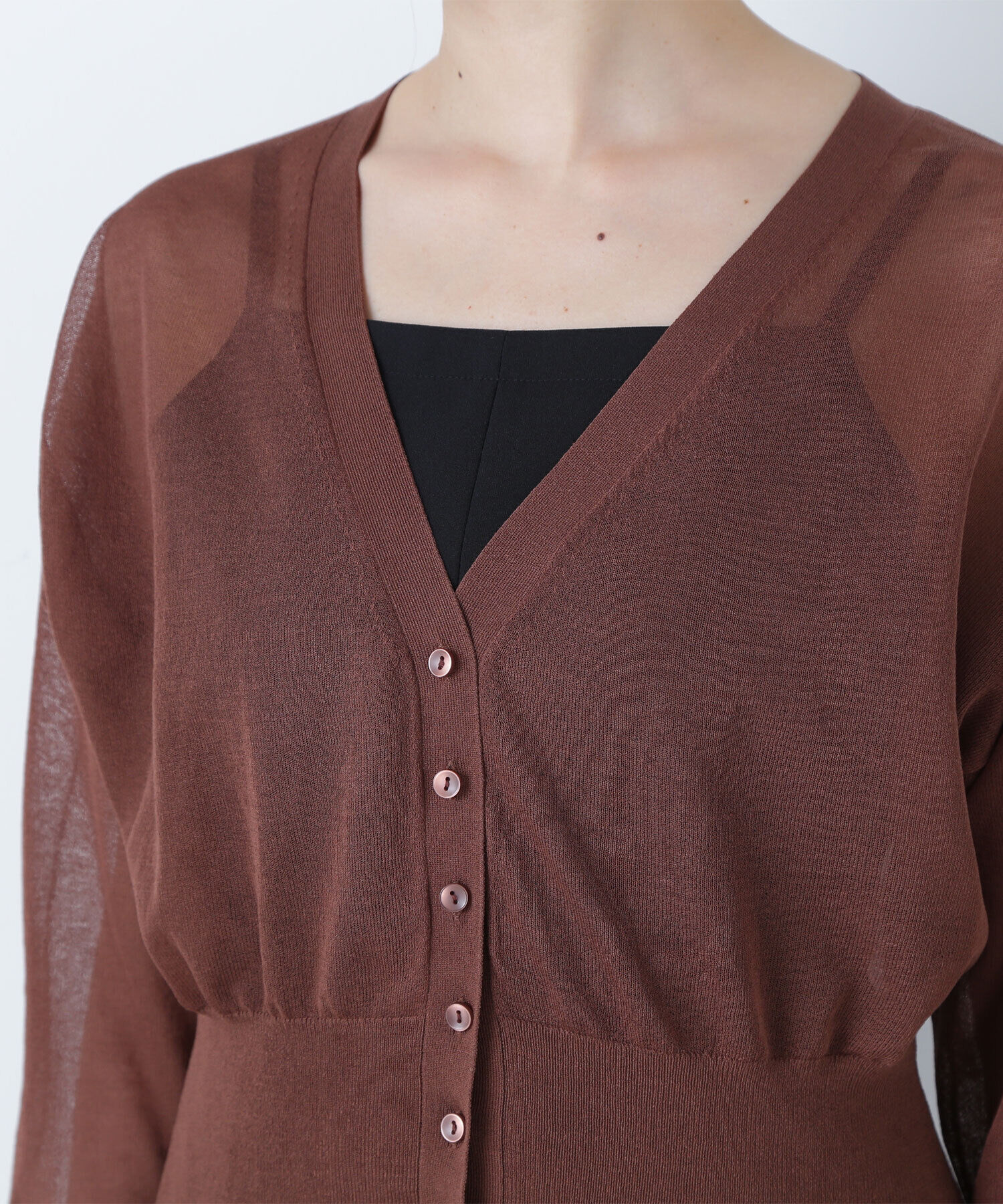  「ベーシックシアーカーディガン」|ニット・セーター|