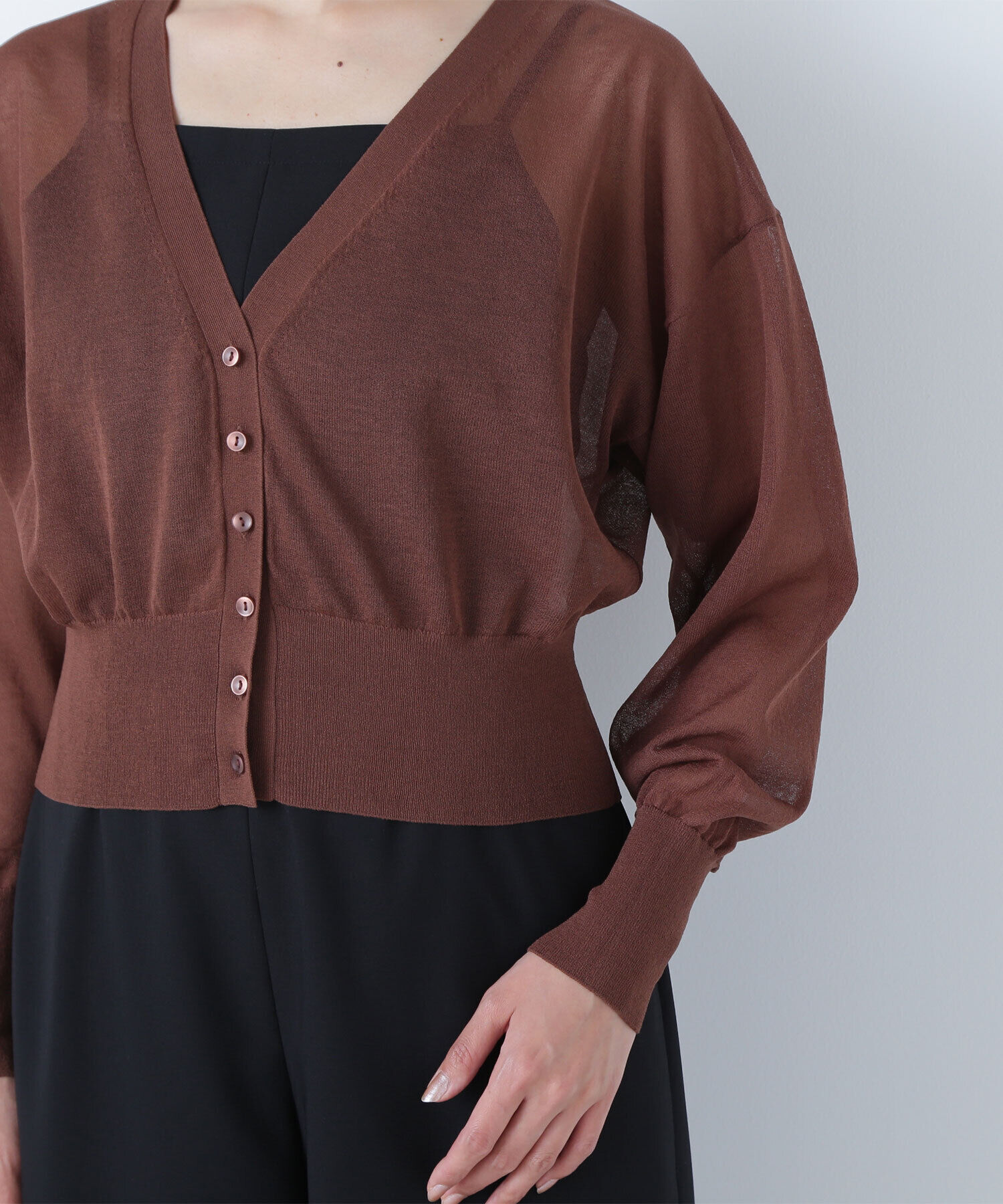  「ベーシックシアーカーディガン」|ニット・セーター|