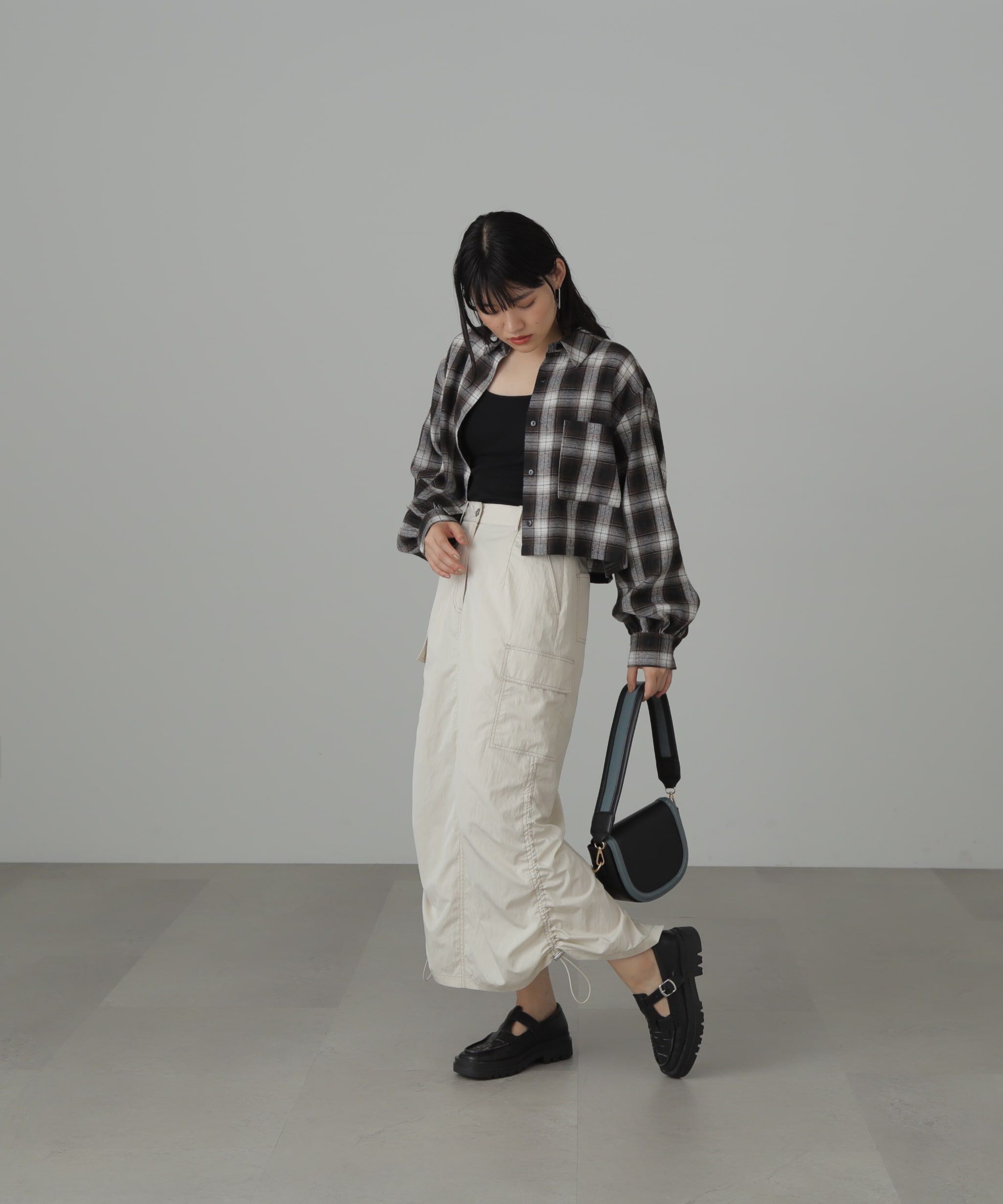  「バックシャンボリュームスリーブショート丈シャツ」|シャツ・ブラウス|