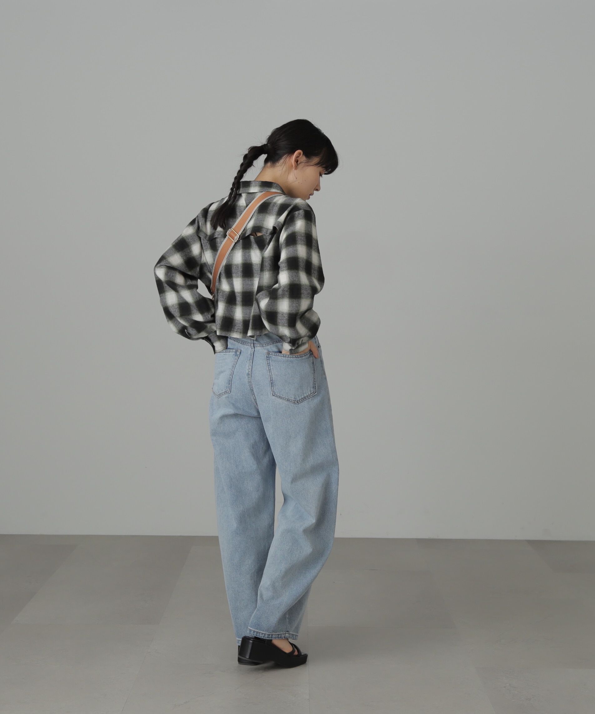  「バックシャンボリュームスリーブショート丈シャツ」|シャツ・ブラウス|