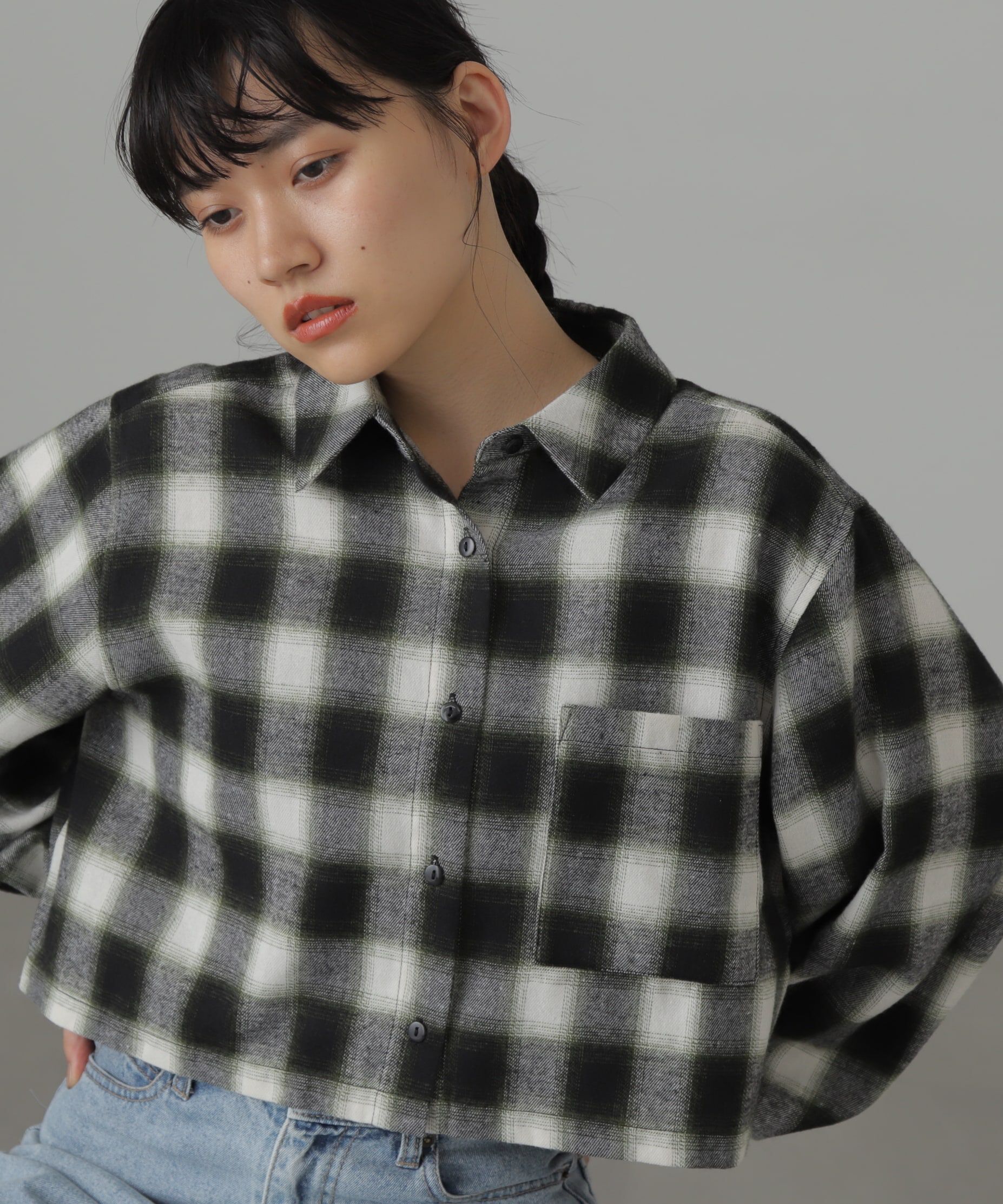  「バックシャンボリュームスリーブショート丈シャツ」|シャツ・ブラウス|