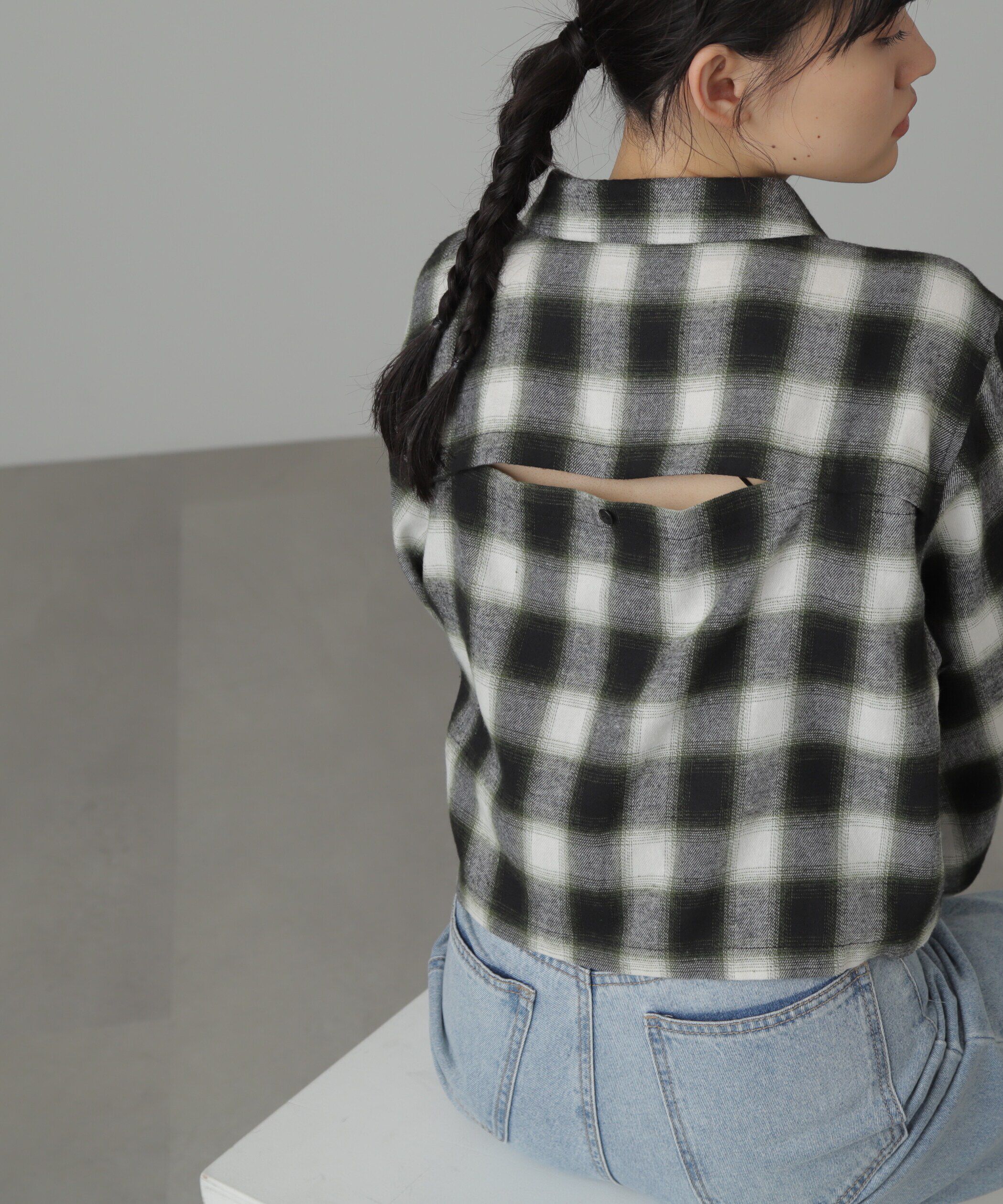  「バックシャンボリュームスリーブショート丈シャツ」|シャツ・ブラウス|