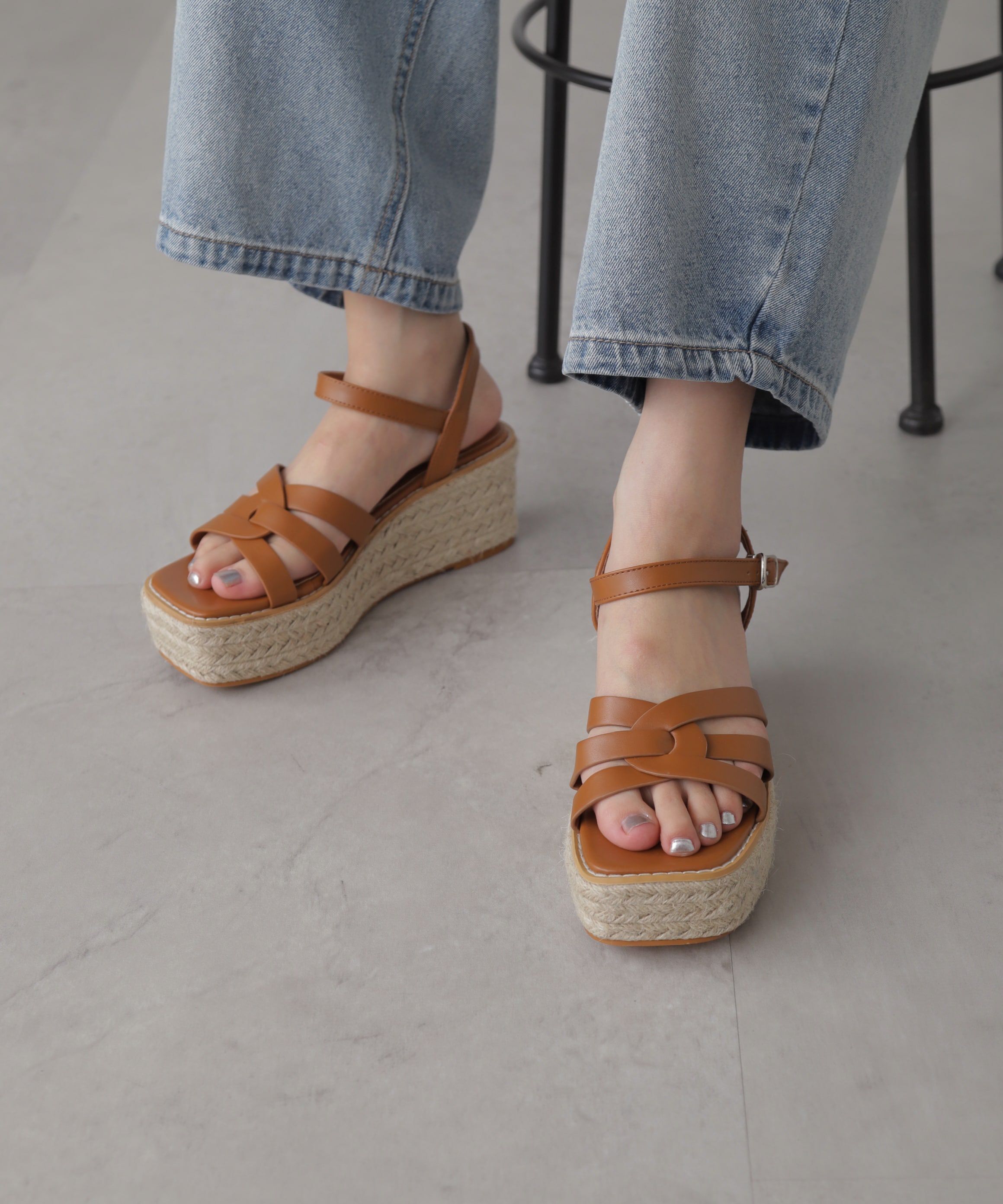  「船底ジュートサンダル」|その他|キャメル