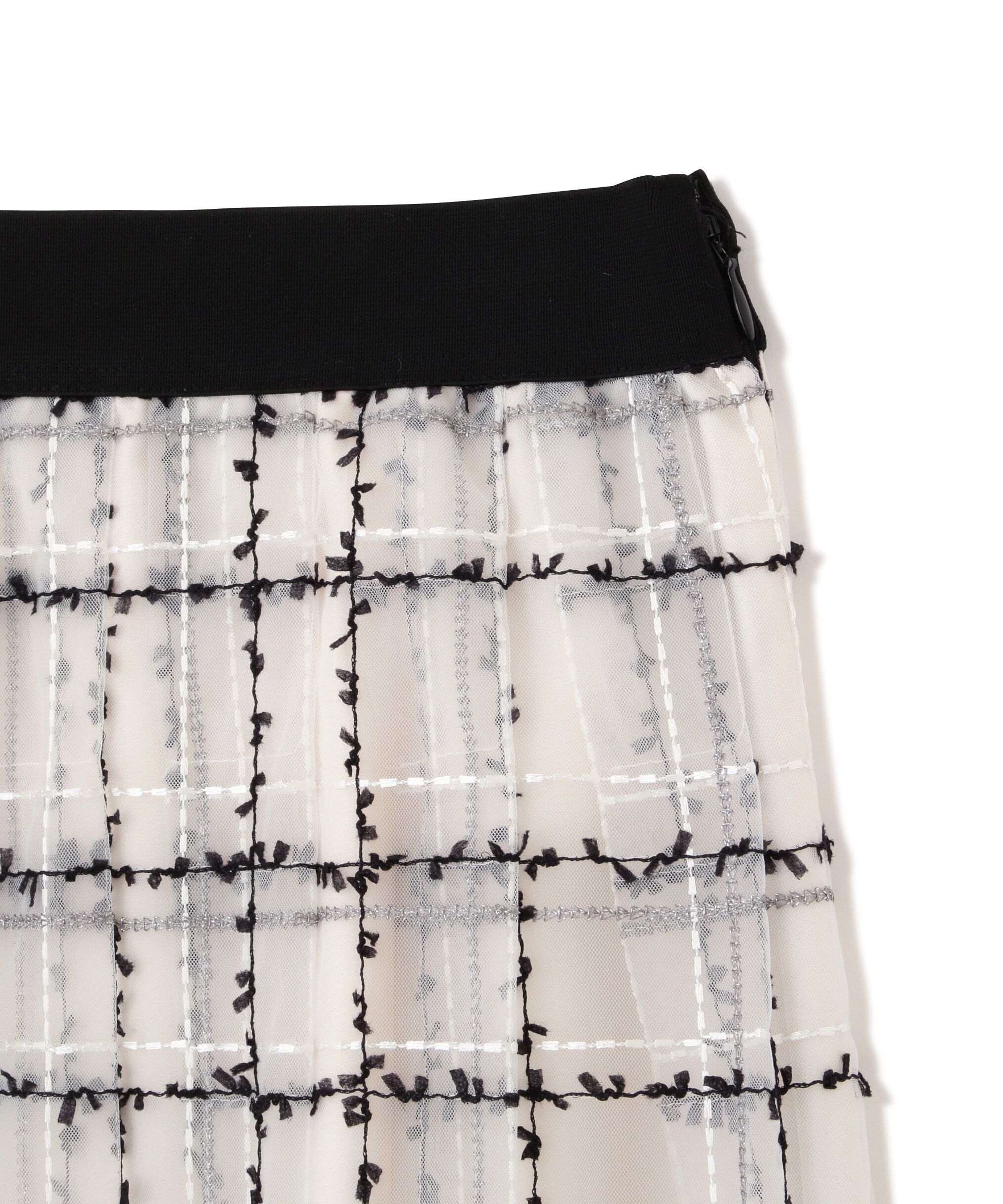  「シアーチェックタックスカート」|スカート|