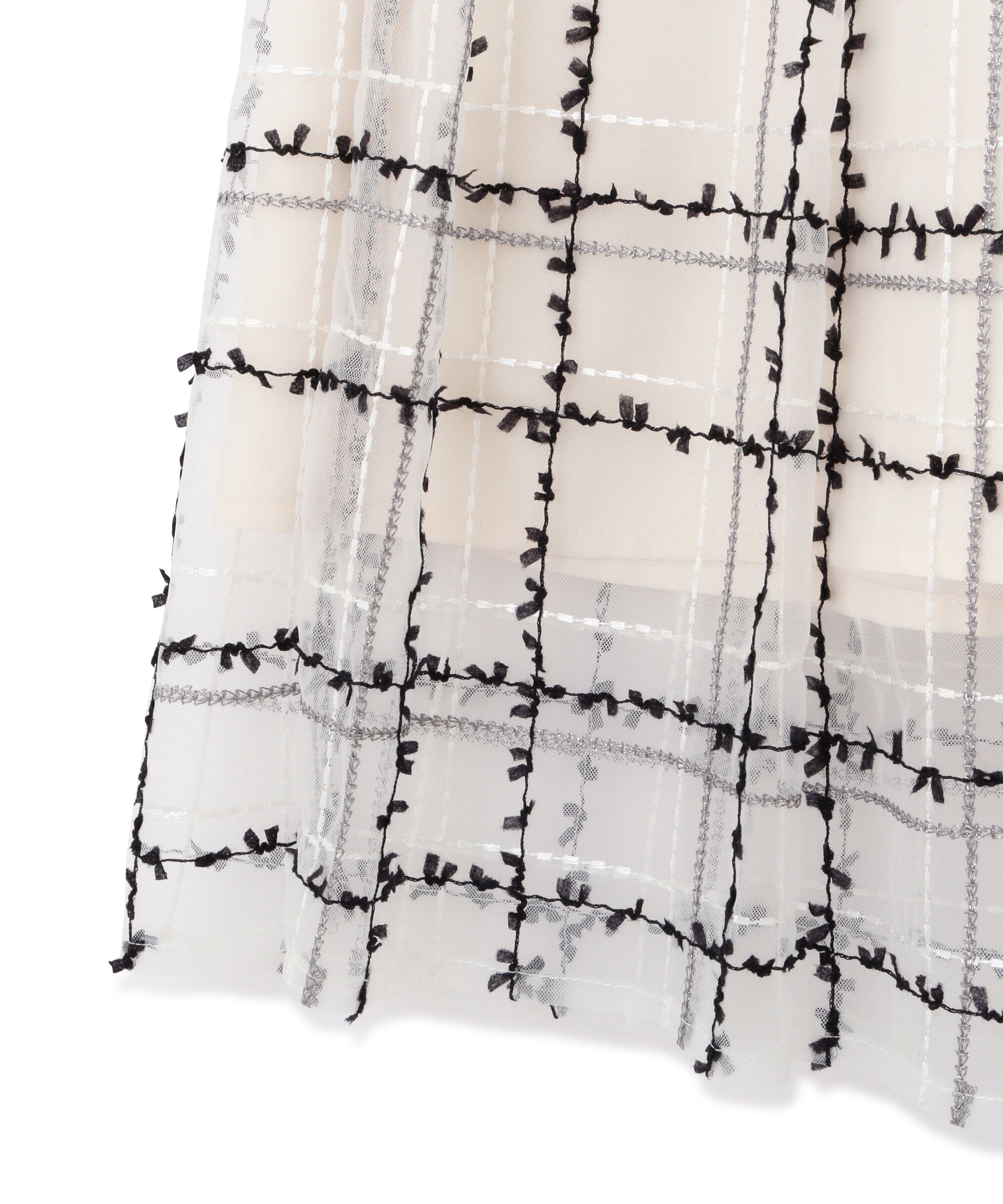  「シアーチェックタックスカート」|スカート|