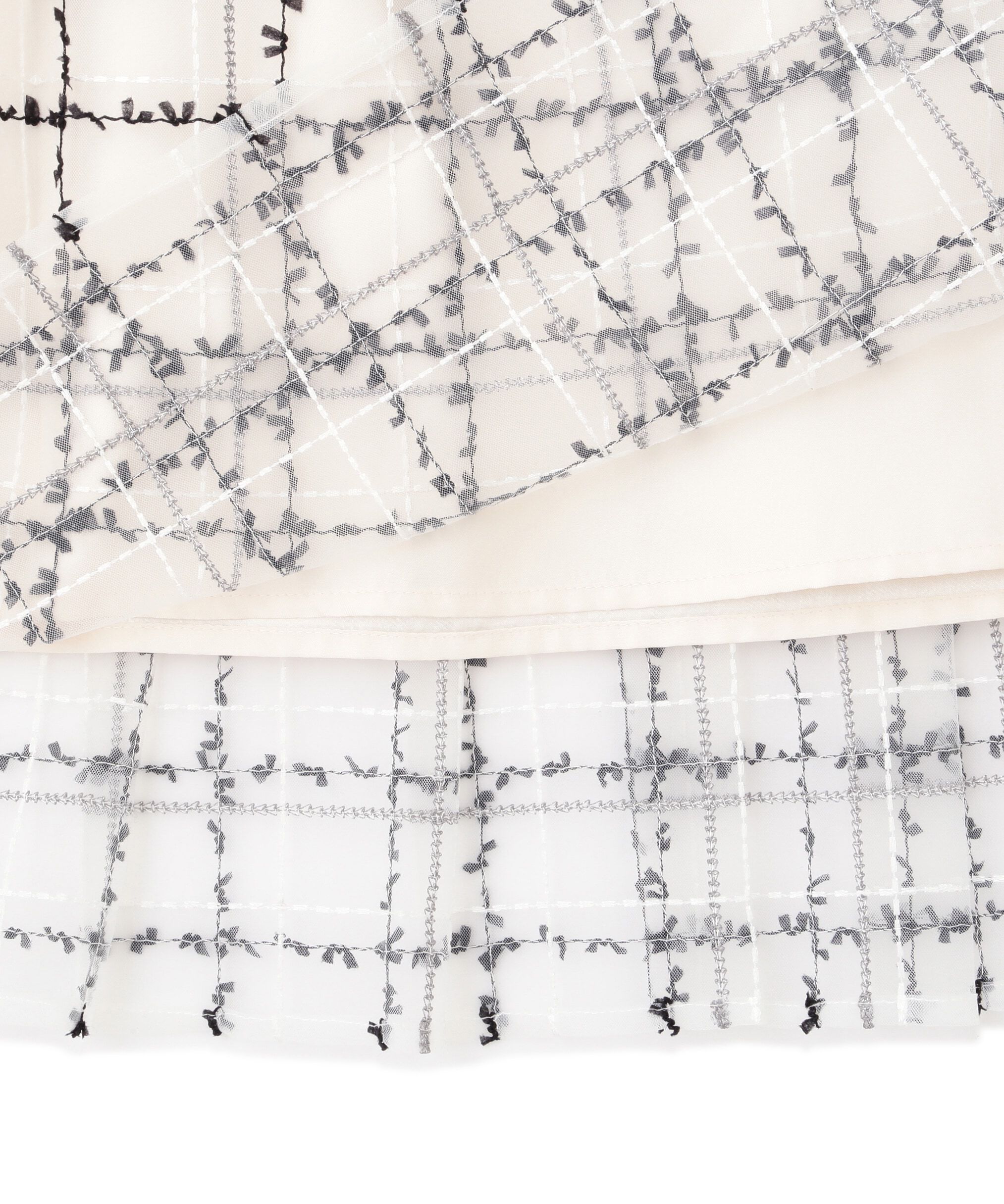  「シアーチェックタックスカート」|スカート|