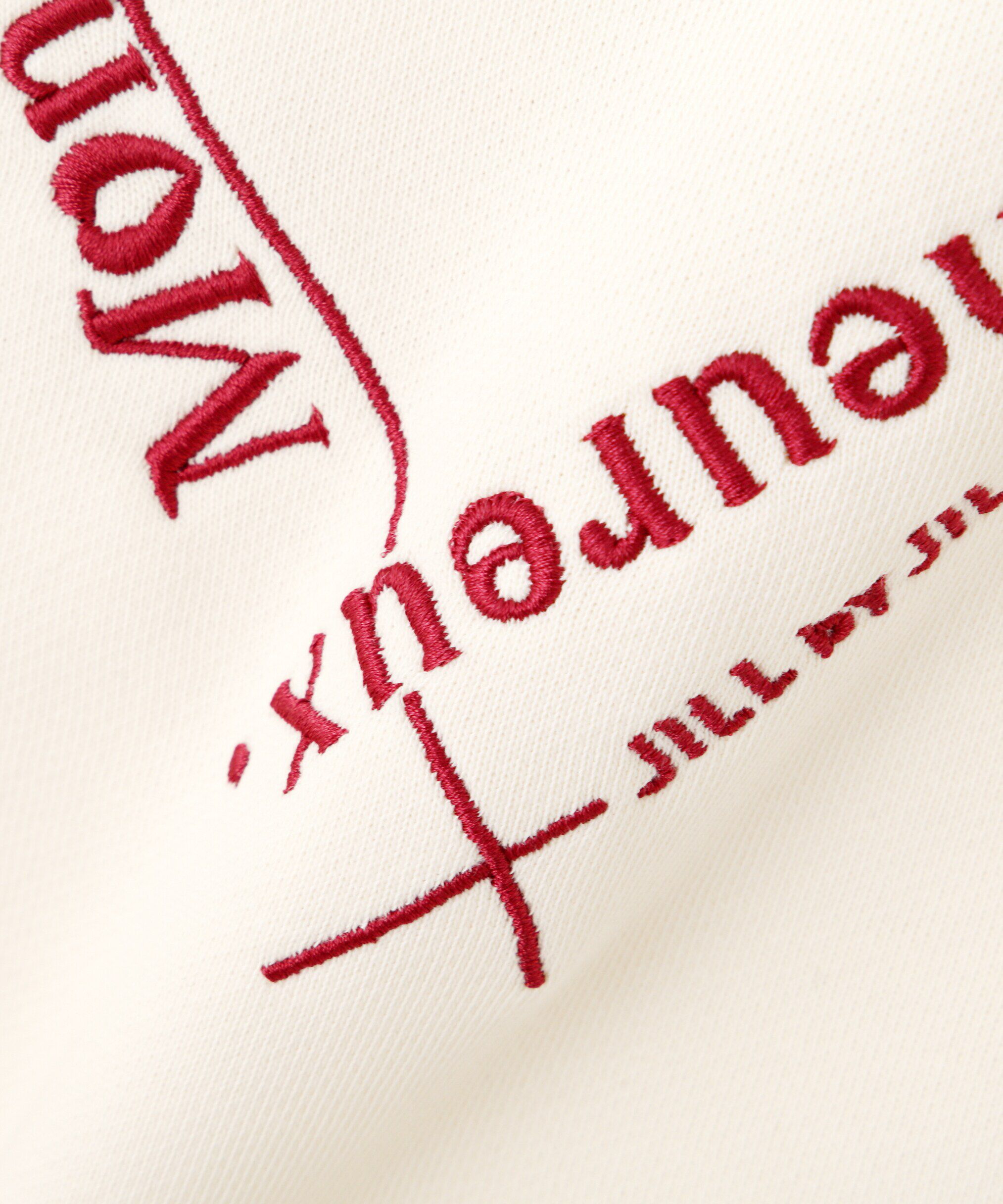  「メッセージハートオフショル裏毛プルオーバー」|Tシャツ・カットソー|