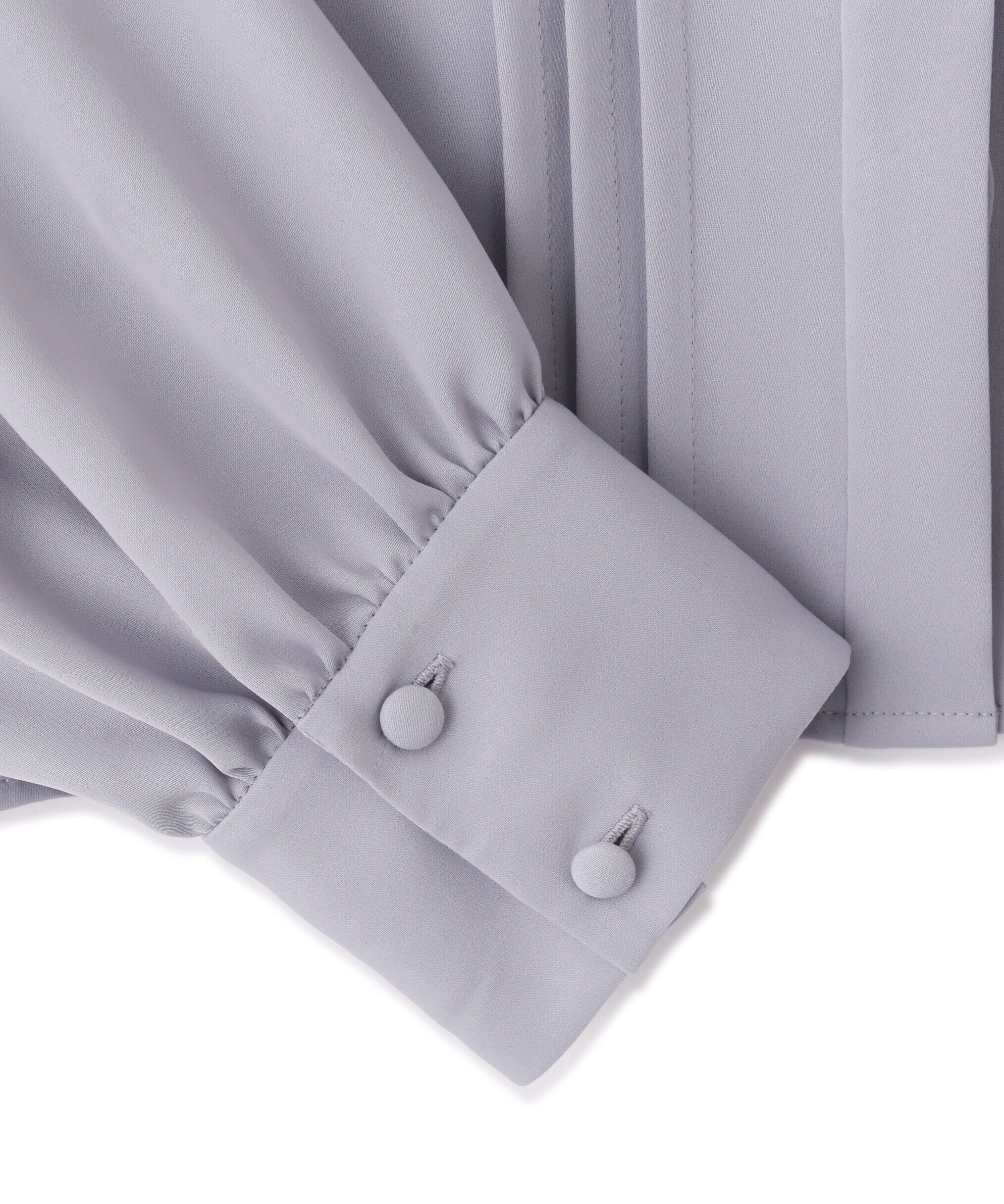  「リボン付きピンタックブラウス」|シャツ・ブラウス|