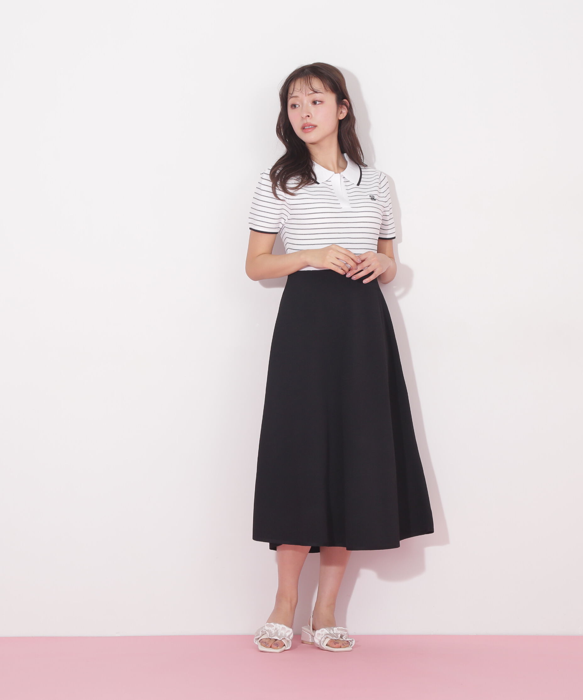  「半袖ポロシャツワンピース」|ワンピース|