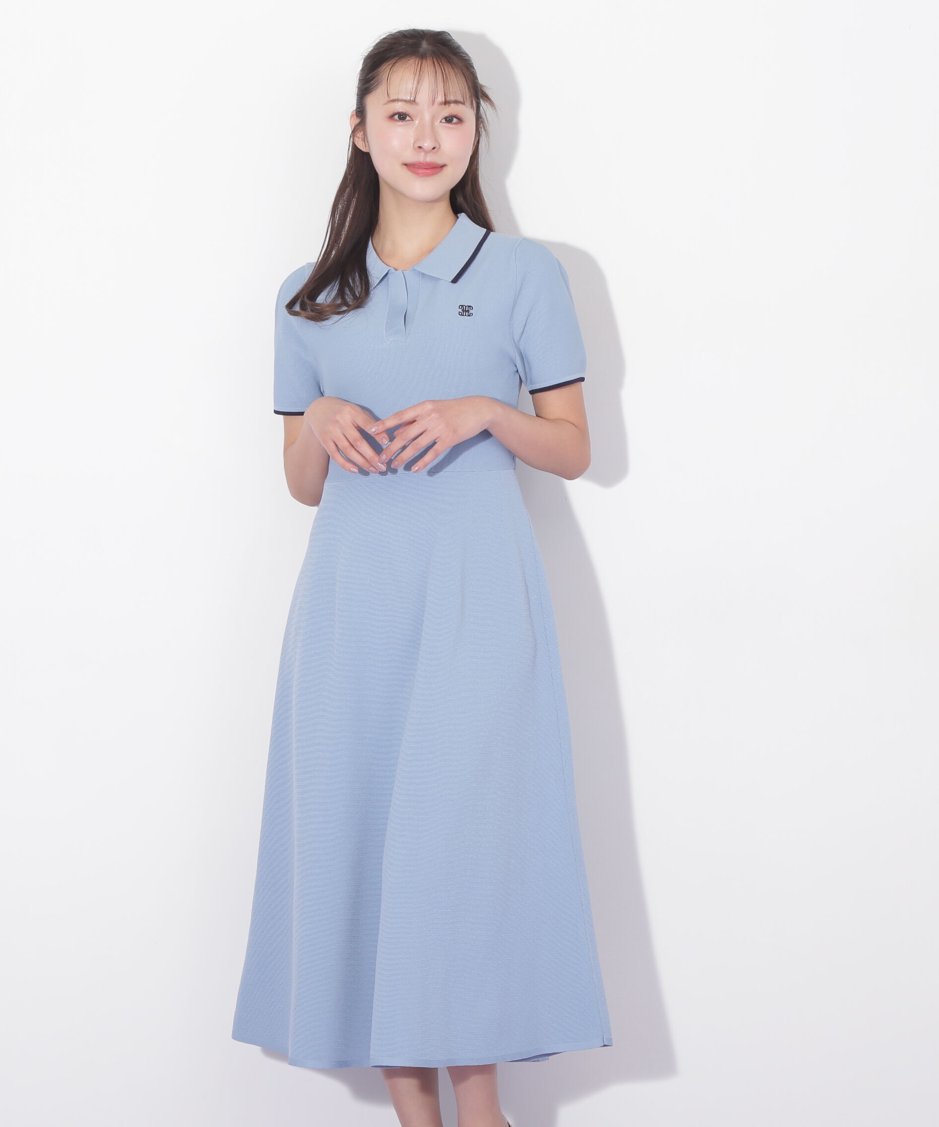  「半袖ポロシャツワンピース」|ワンピース|