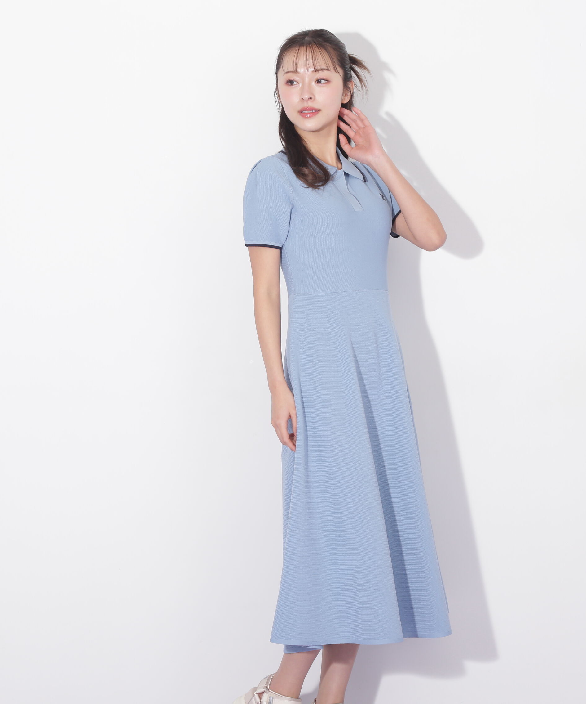  「半袖ポロシャツワンピース」|ワンピース|