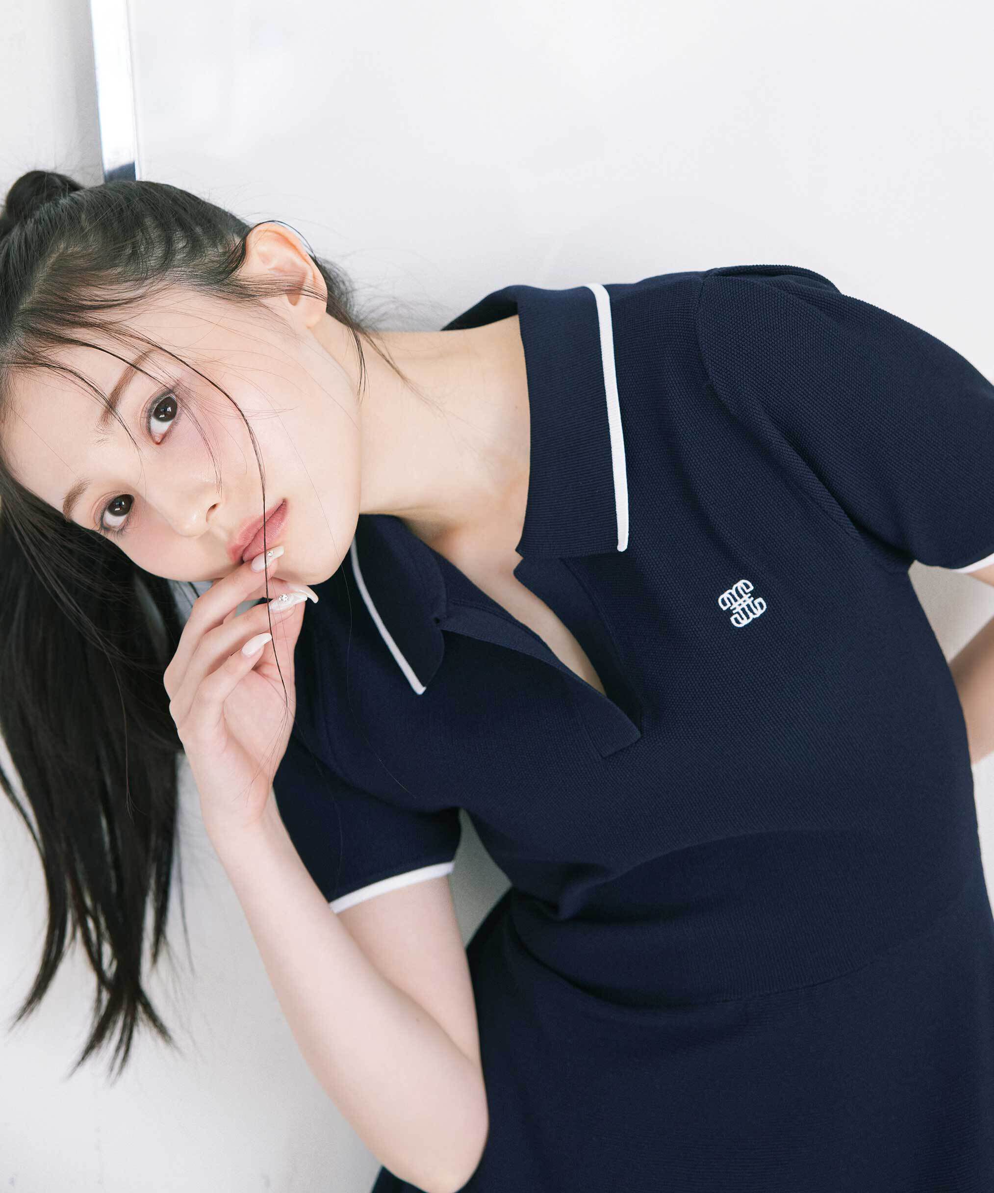  「半袖ポロシャツワンピース」|ワンピース|