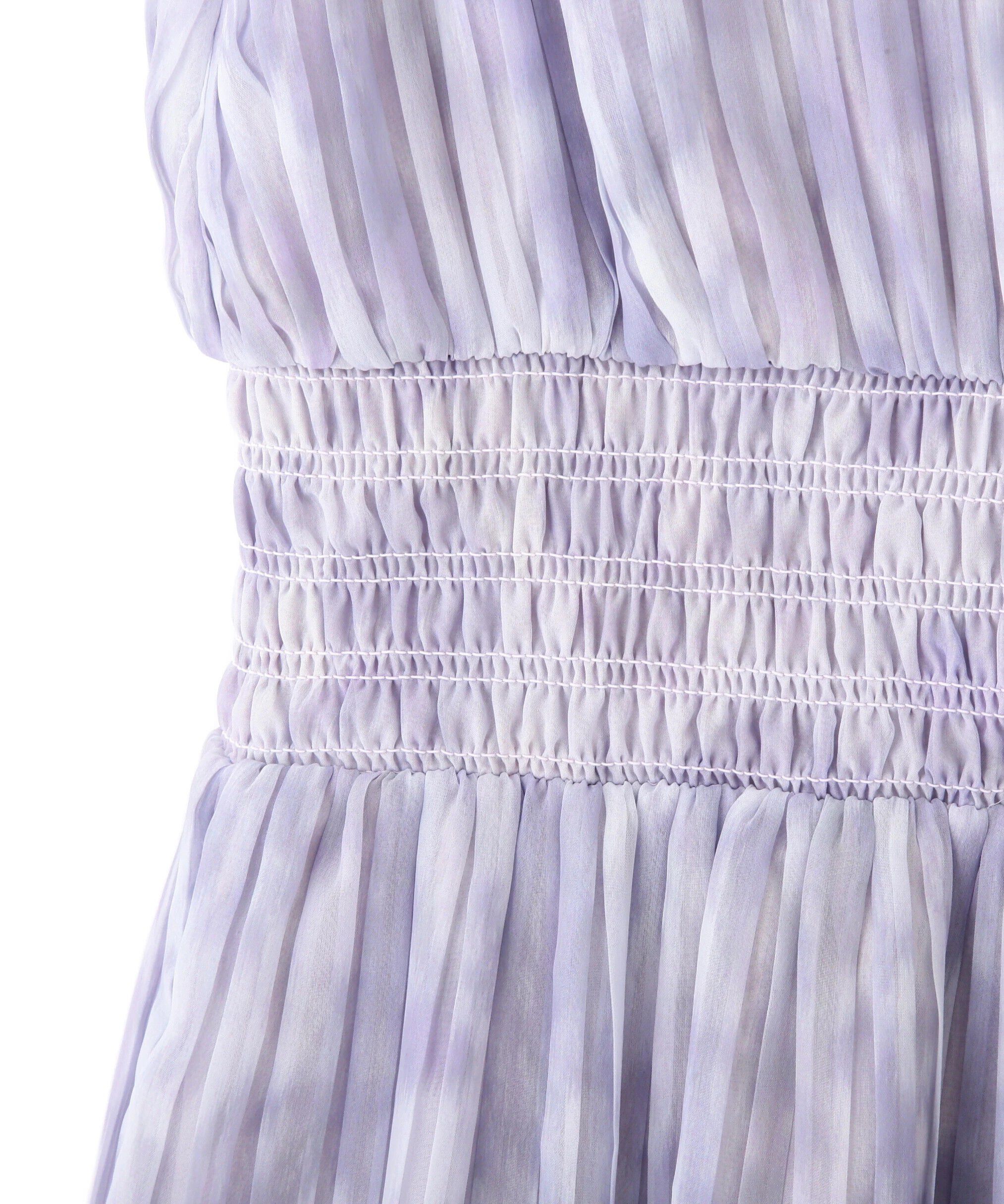  「スリットネックプリーツワンピース」|ワンピース|