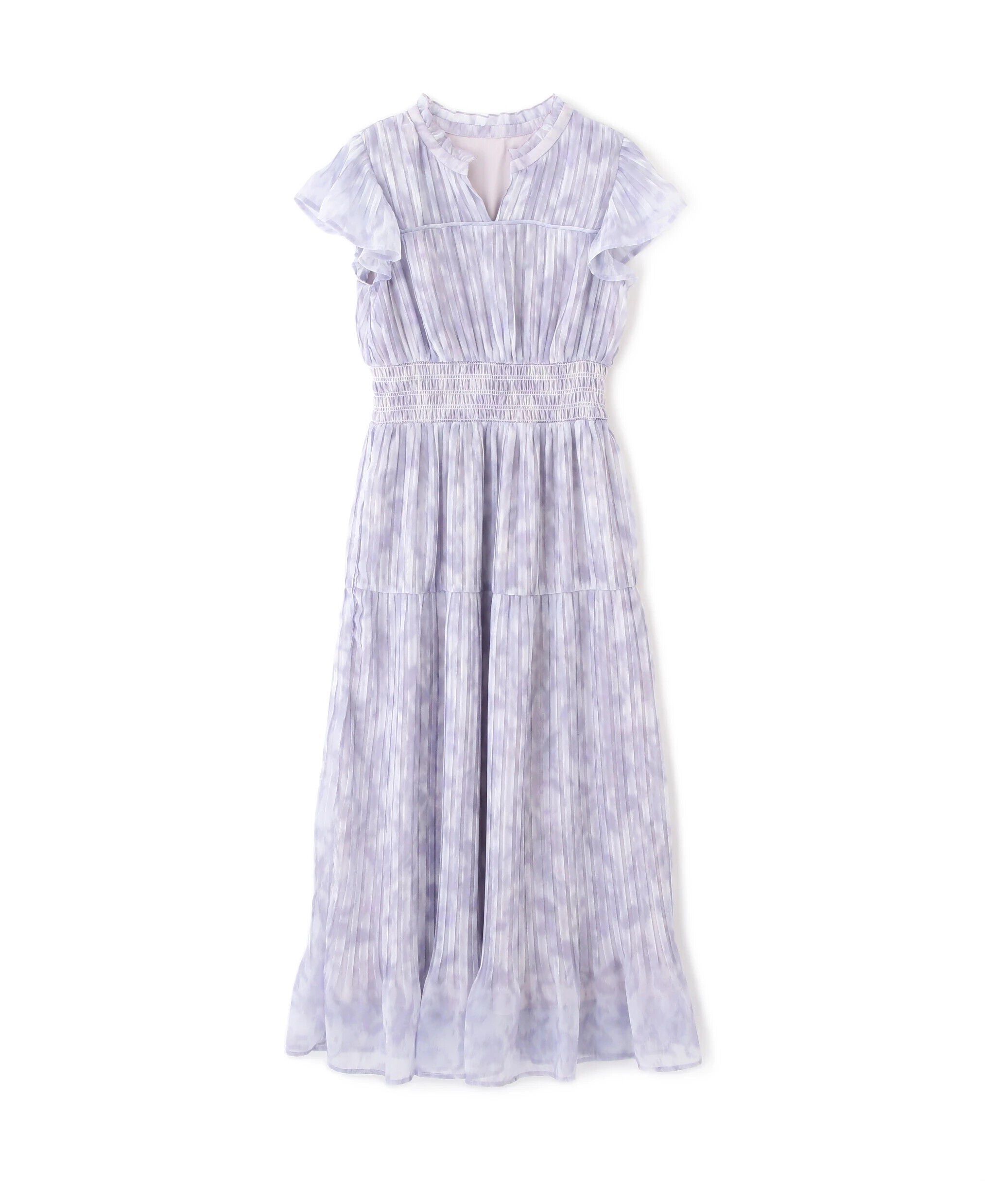  「スリットネックプリーツワンピース」|ワンピース|