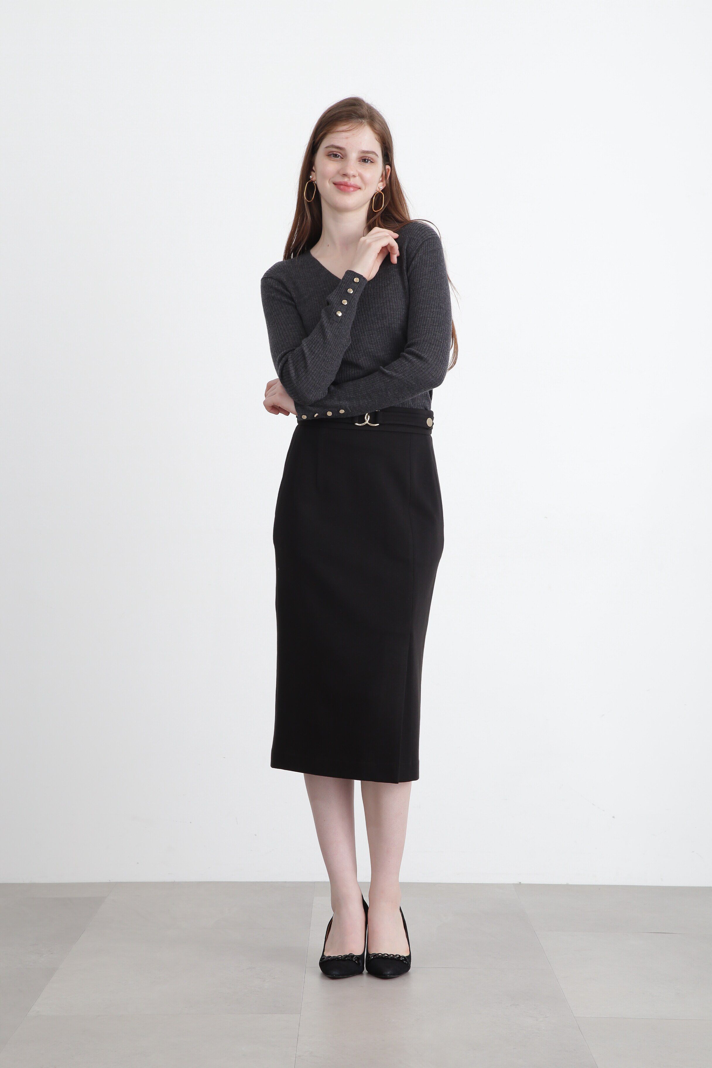  「◆Ｖネックニットプルオーバー」|ニット・セーター|