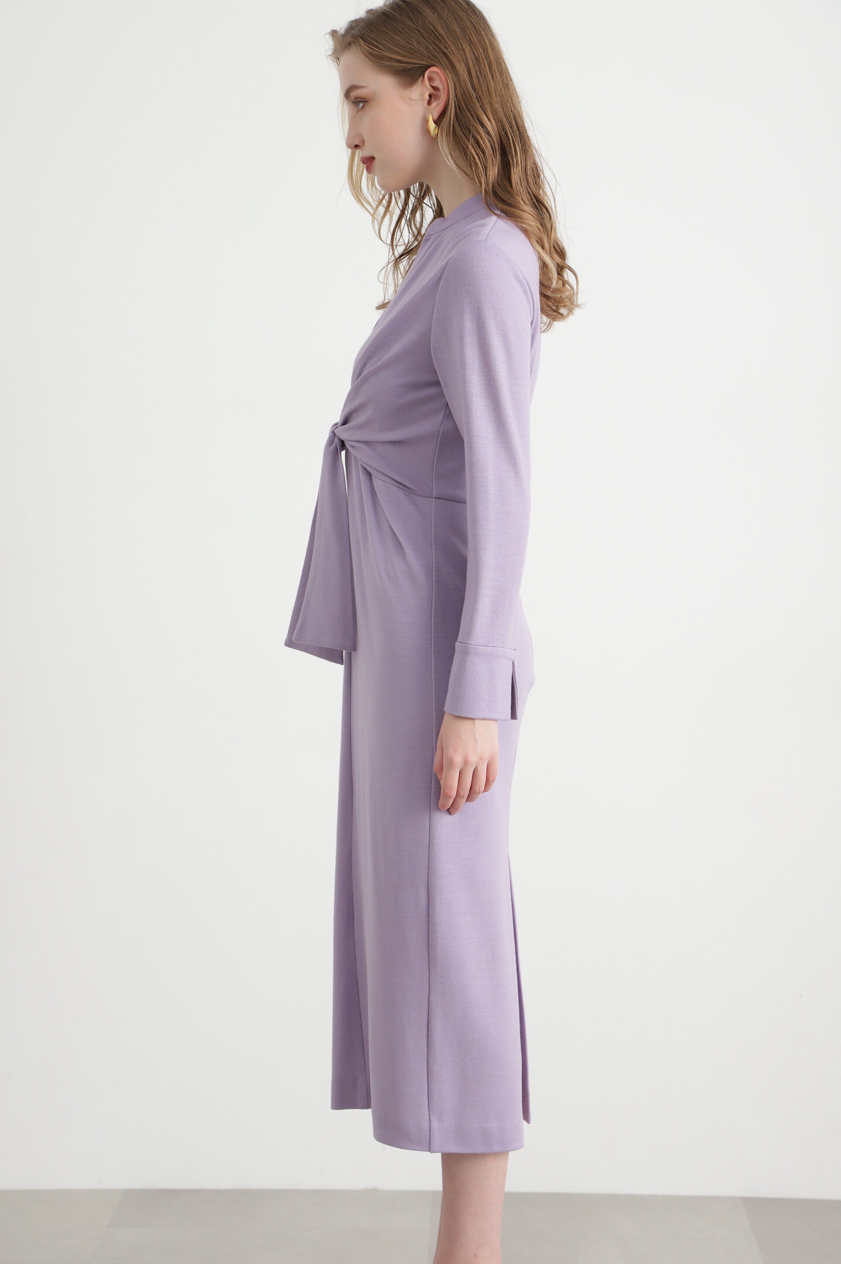  「◆ウエストリボンジャージワンピース」|ワンピース|