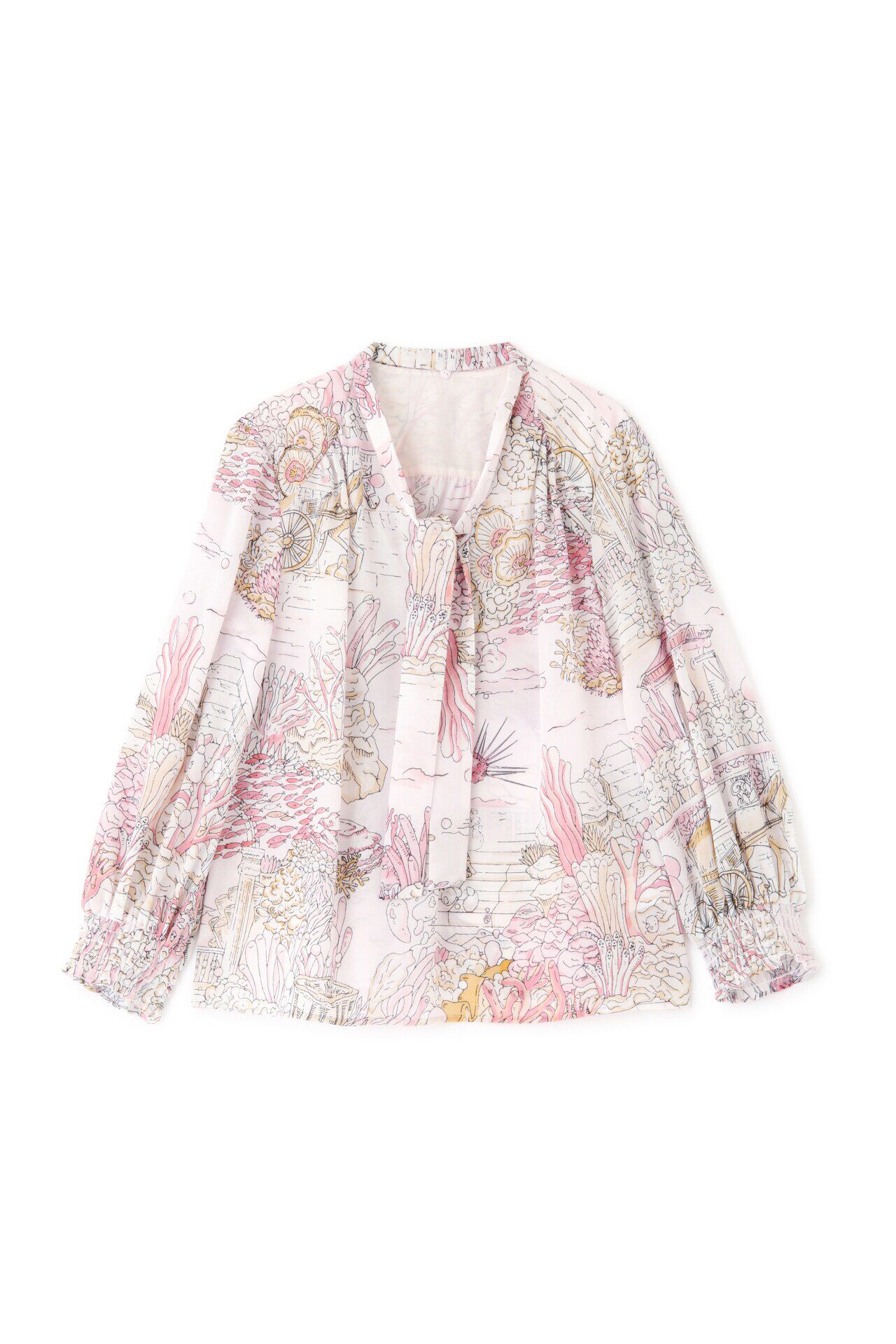  「◆ノーティカルプリントブラウス」|シャツ・ブラウス|