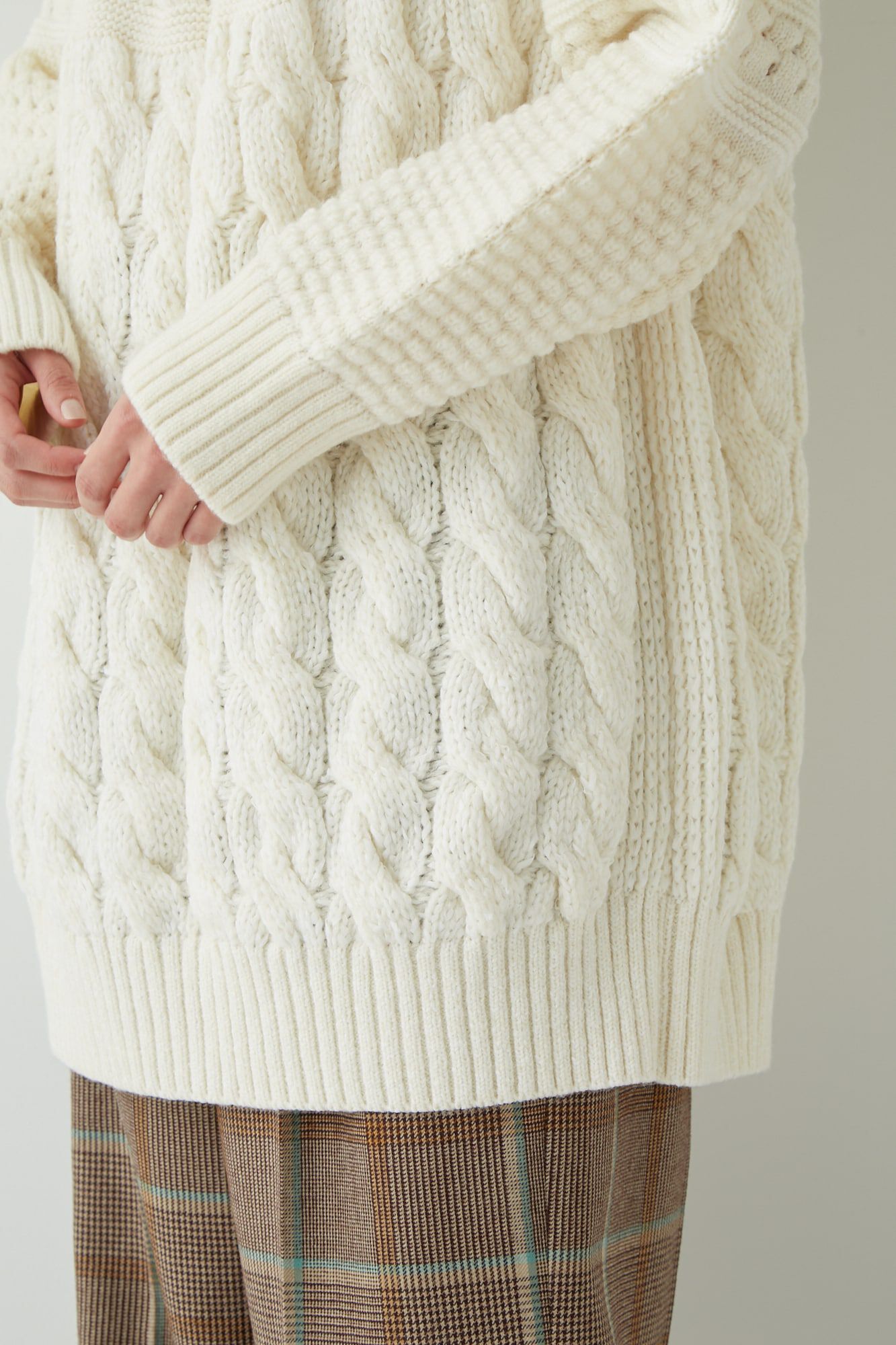  「◆ブソルコラボ　ケーブルニット」|ニット・セーター|