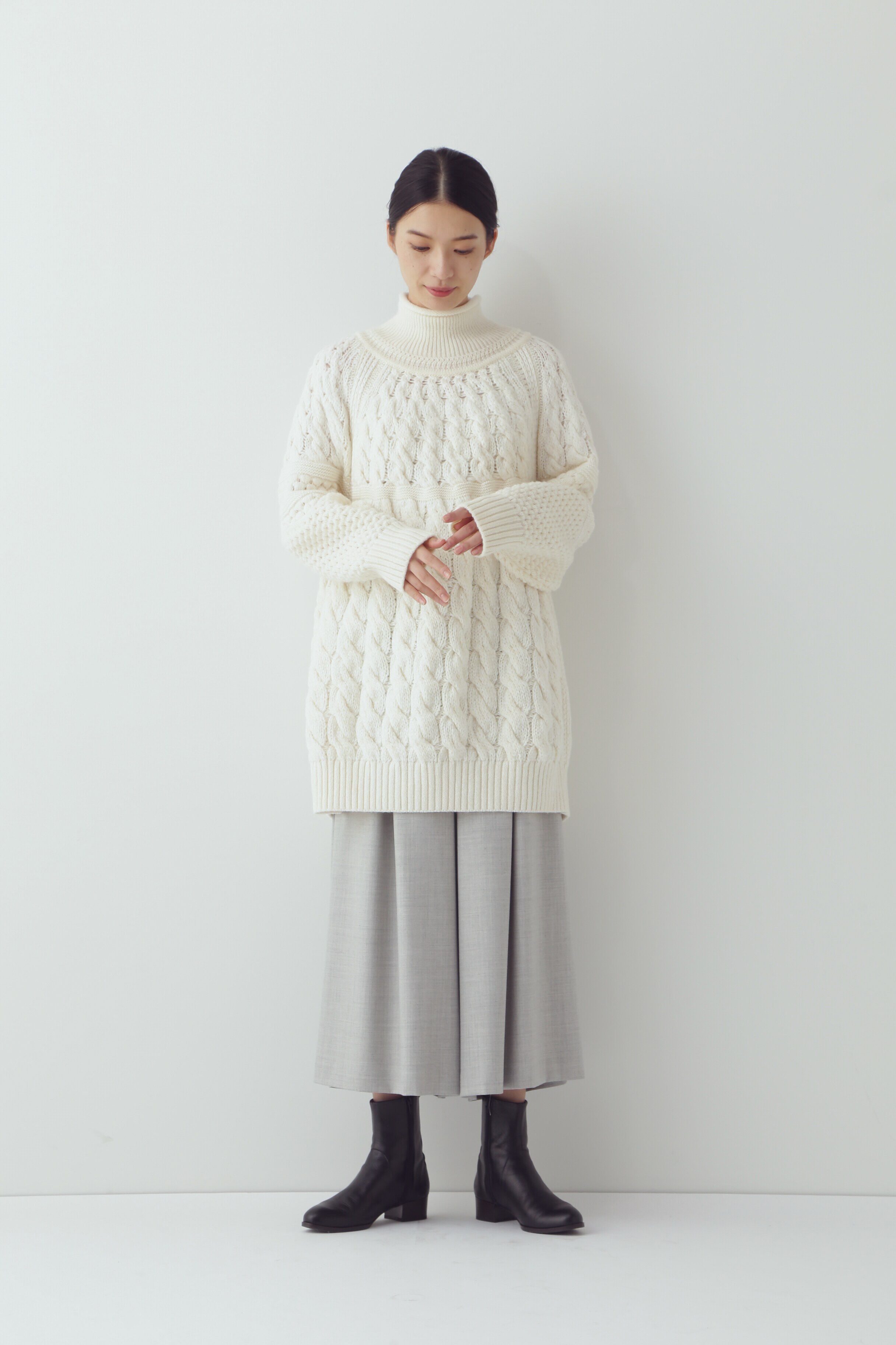  「◆ブソルコラボ　ケーブルニット」|ニット・セーター|